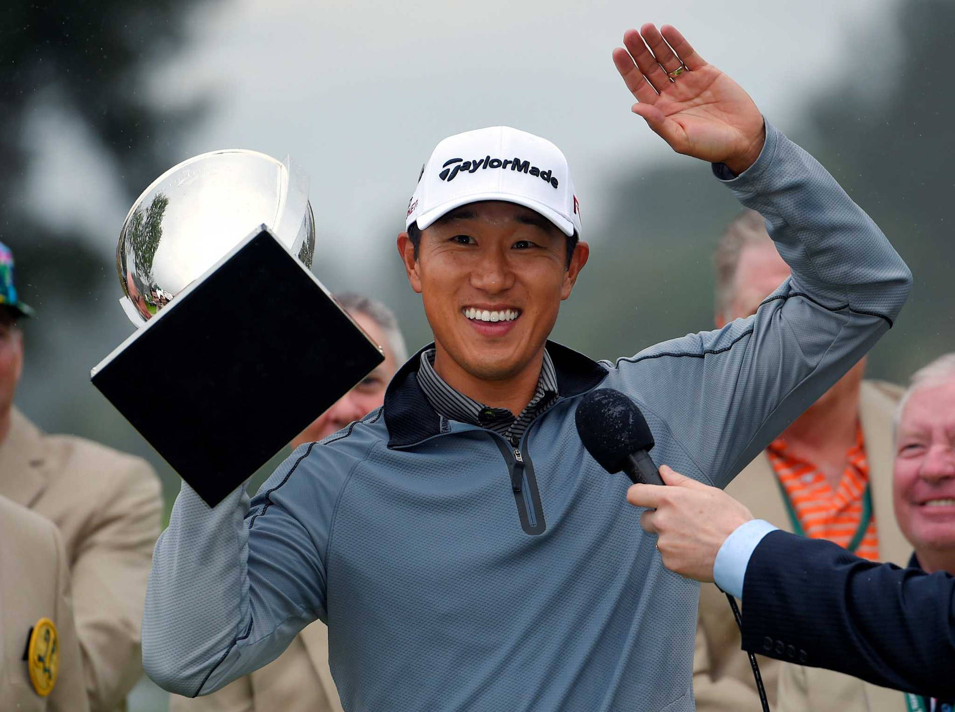 James Hahn Waving And Smiling Background