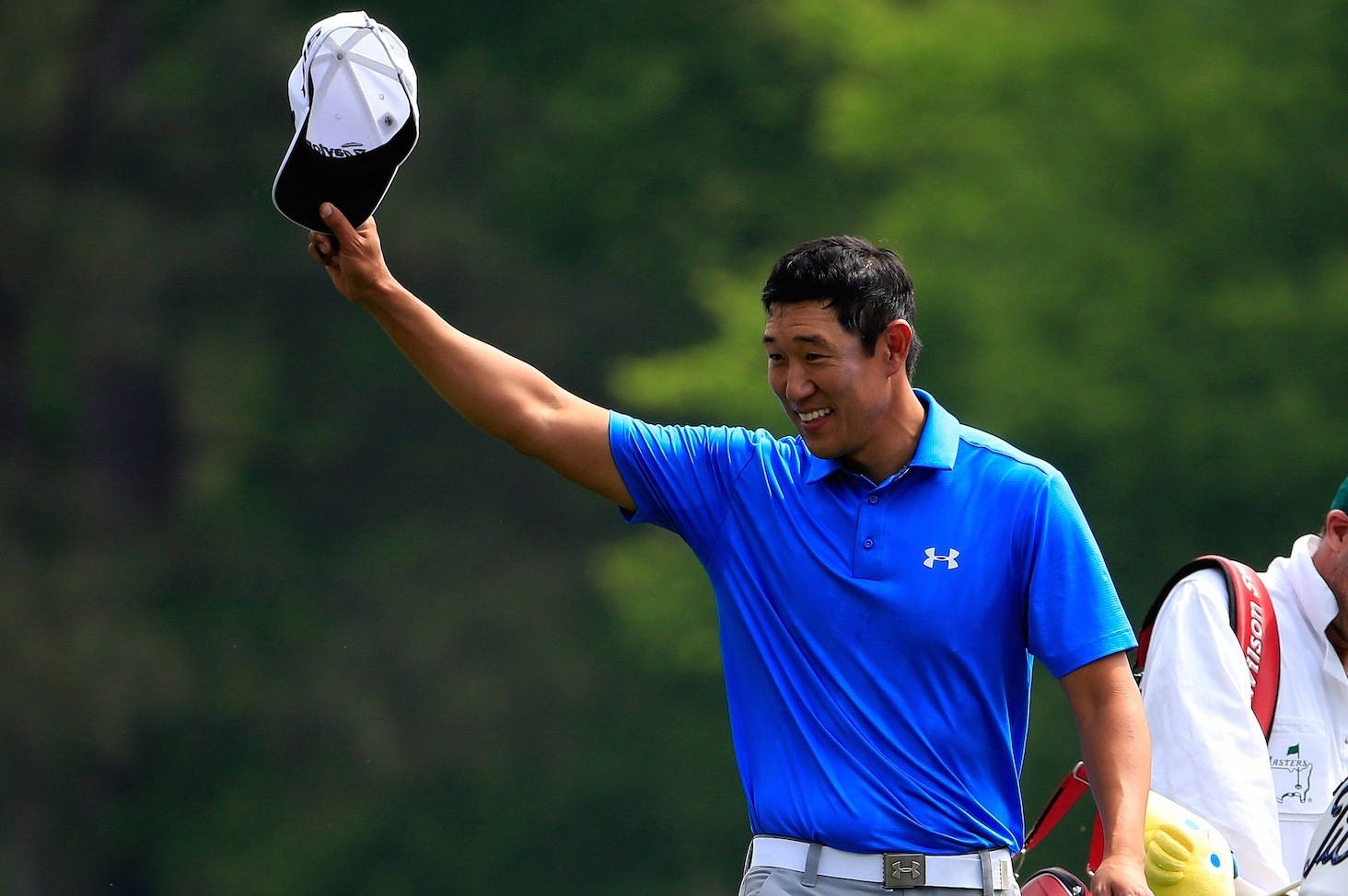 James Hahn Waving Cap Background