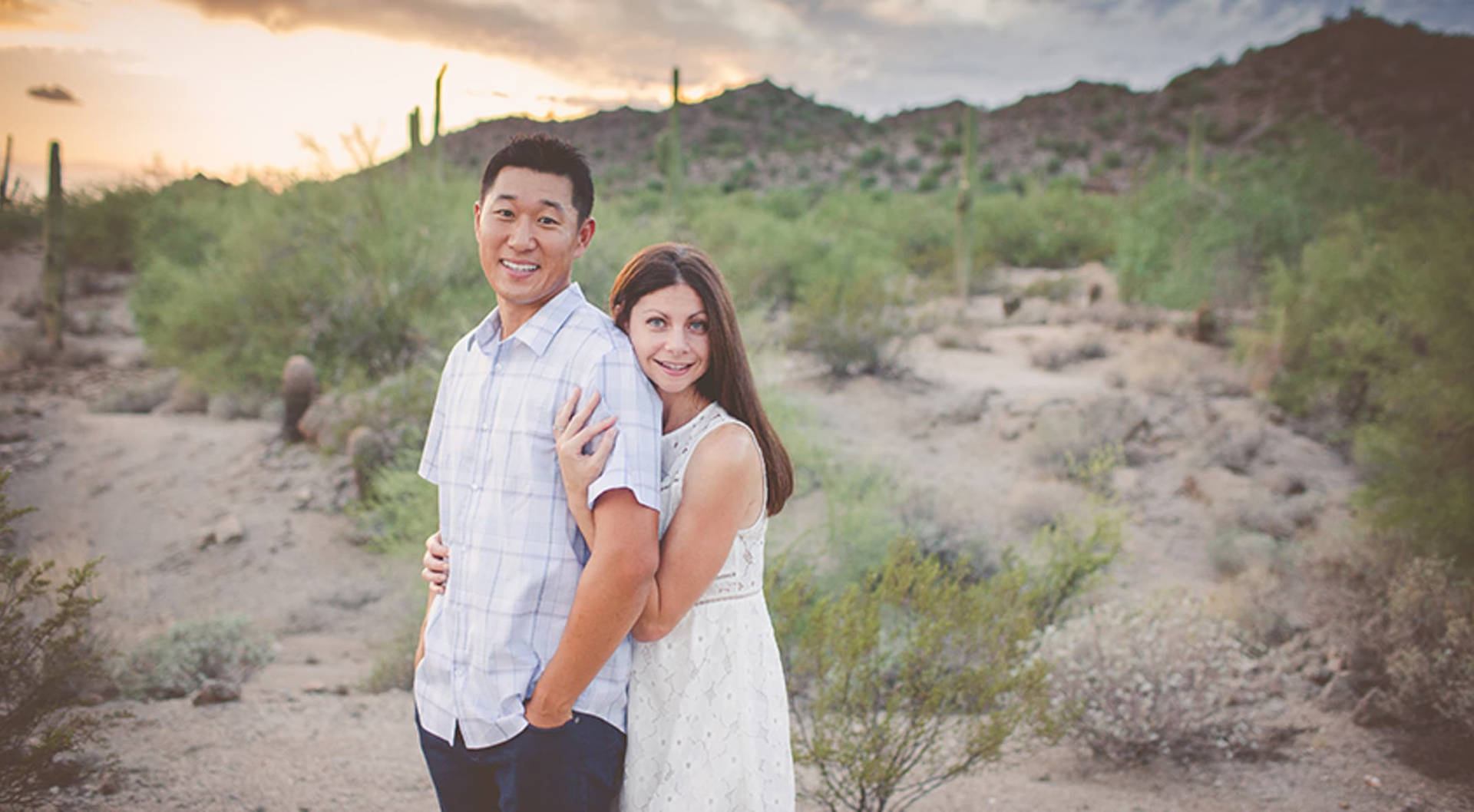 James Hahn With Wife Stephanie Background