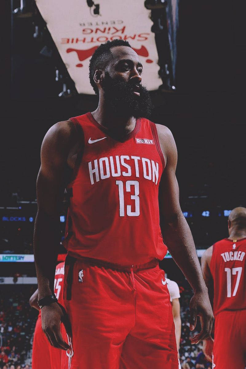 James Harden Faded Aesthetic Background