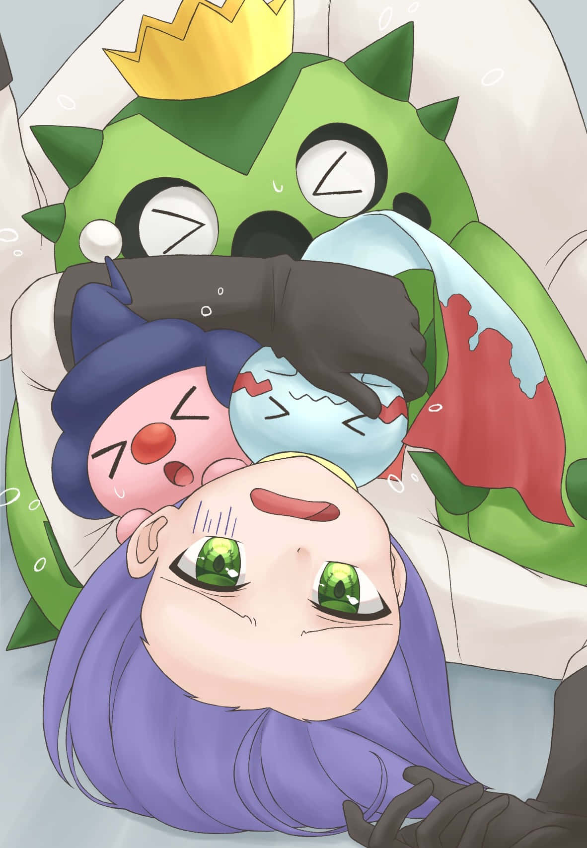James Hugging Mime Jr. Chimecho And Cacnea Background