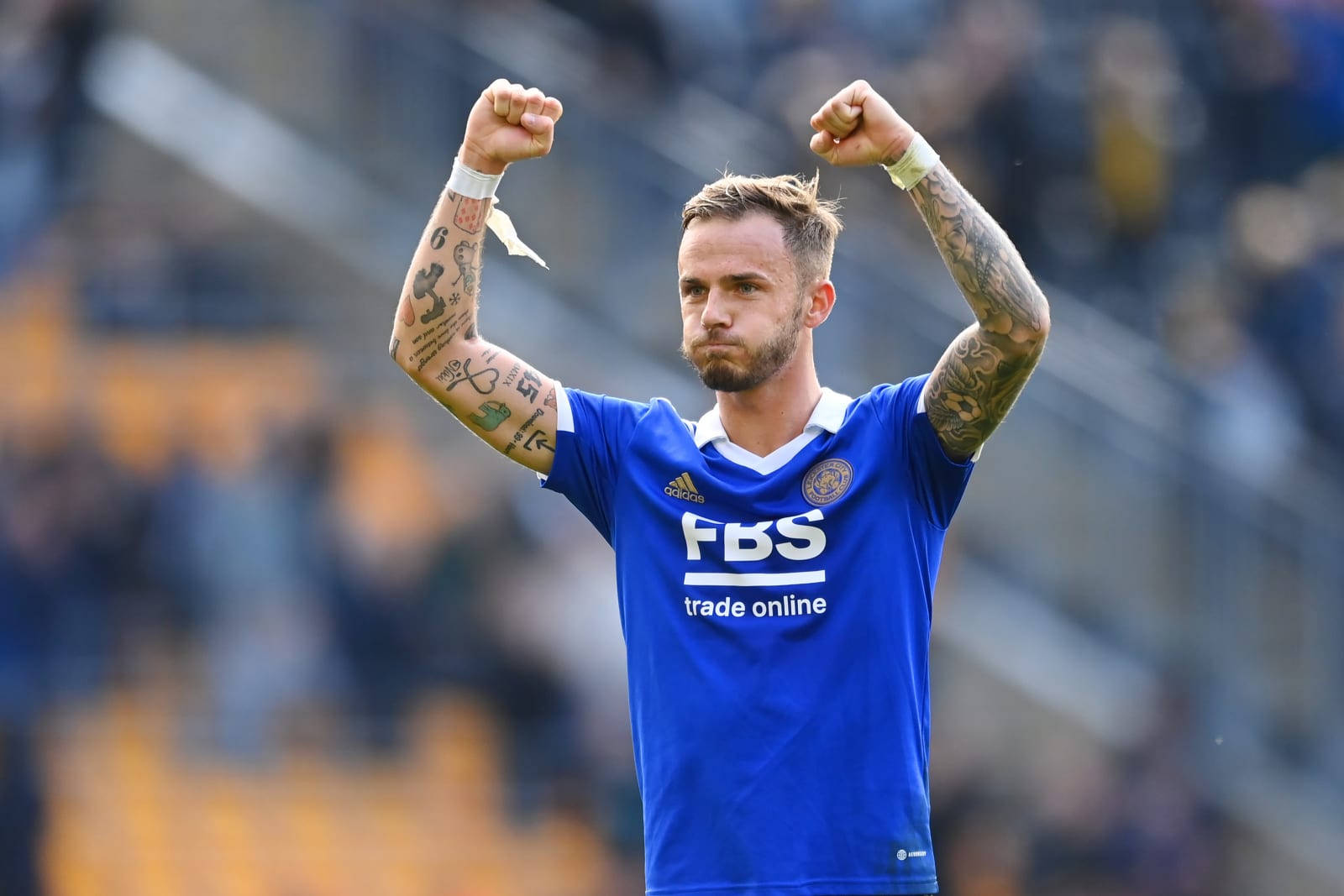 James Maddison Arms Up