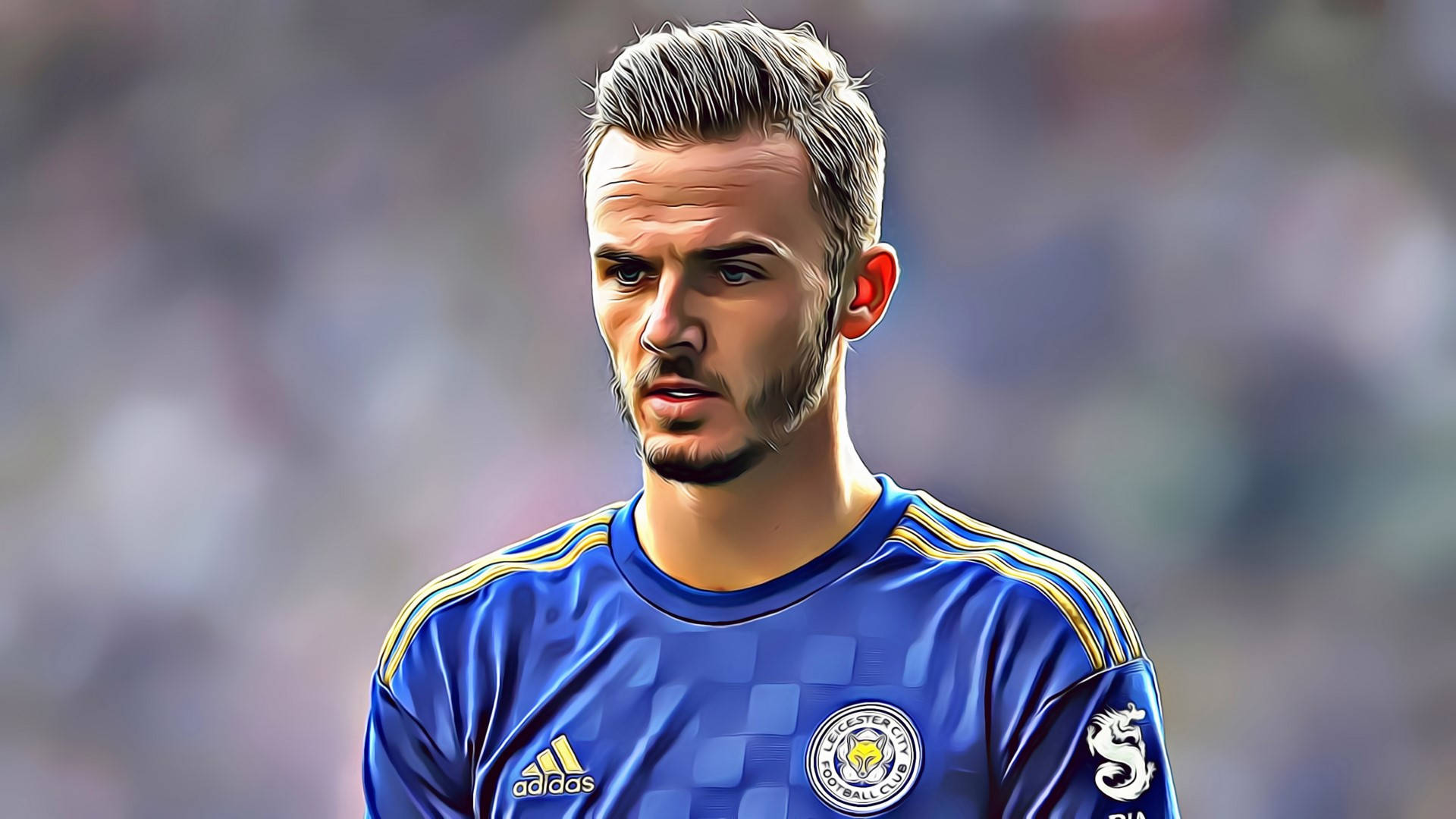 James Maddison Forehead Folds Background