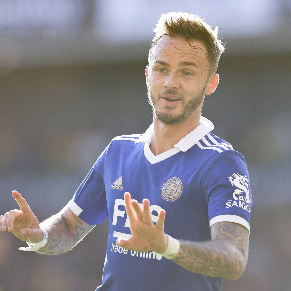 James Maddison Hand Signal