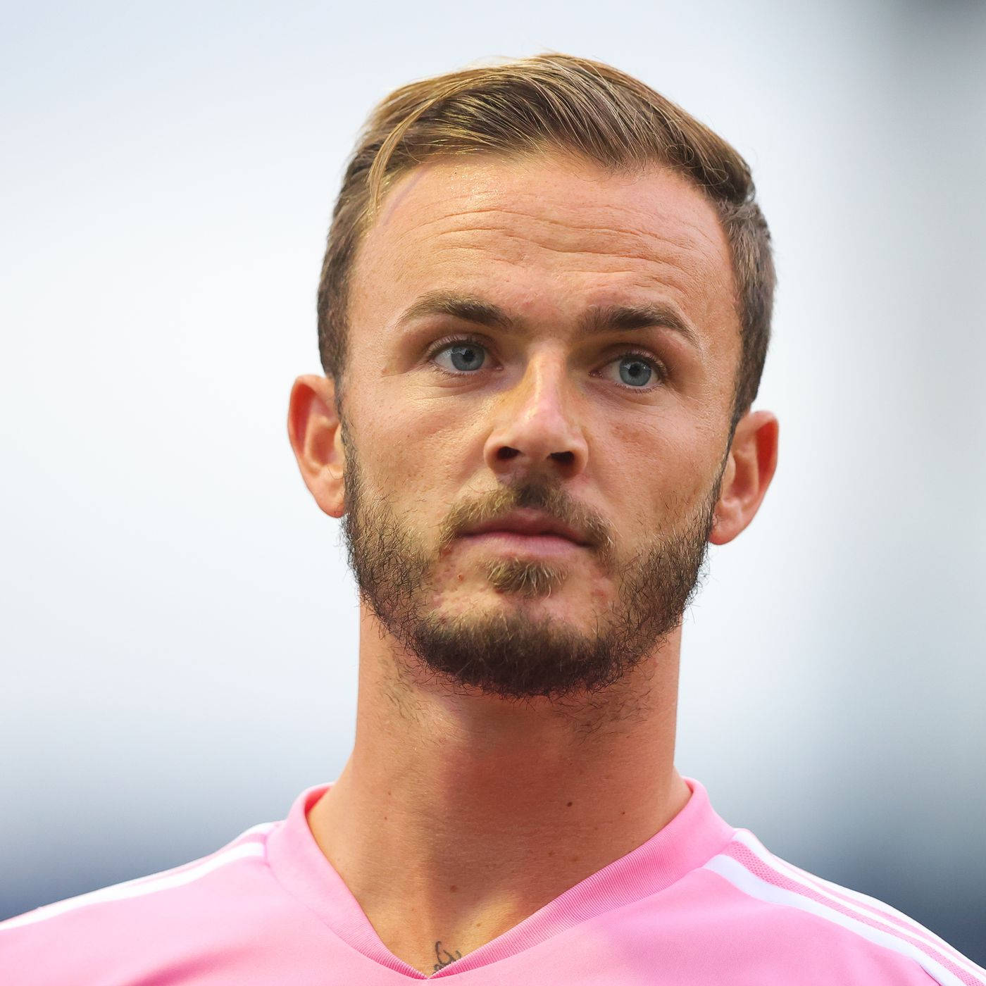 James Maddison Raised Brows Background