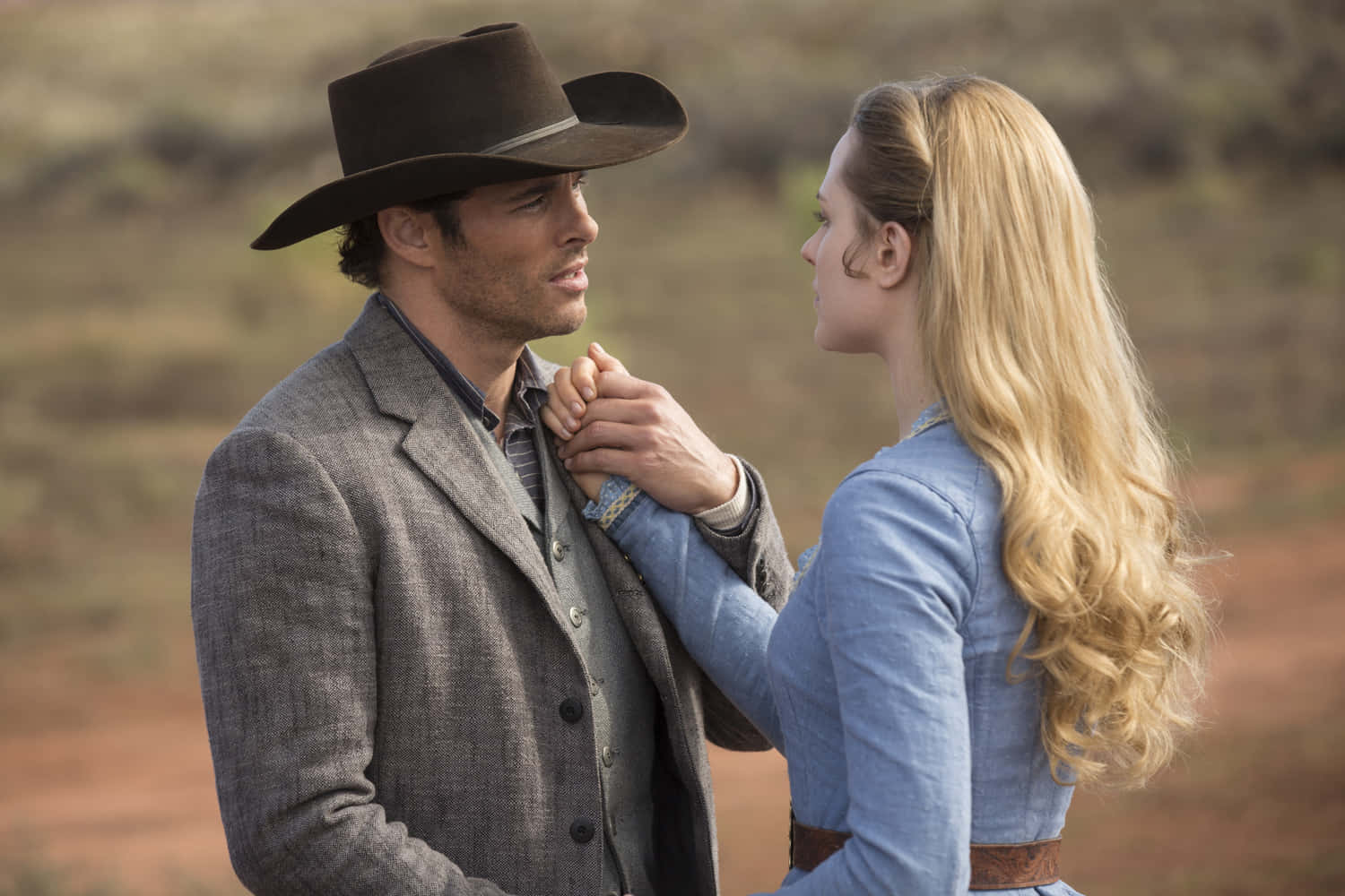 James Marsden In An Iconic Scene From Westworld Background