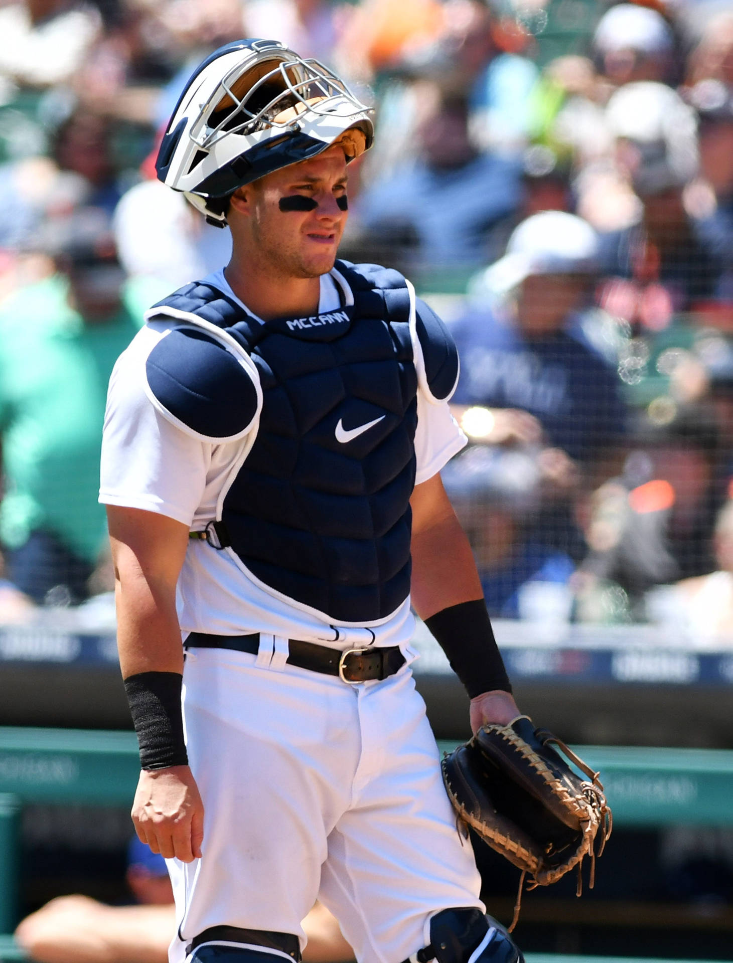 James Mccann With Raised Visor