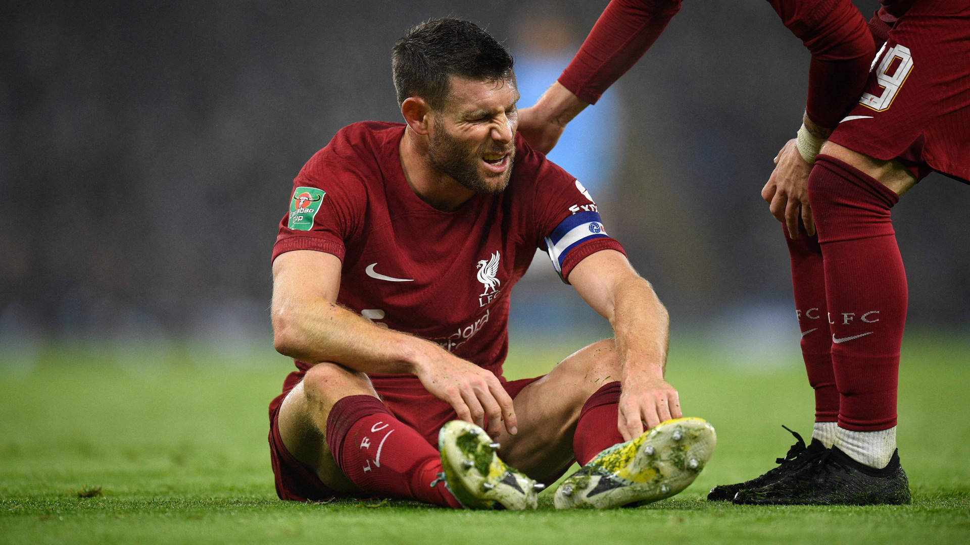 James Milner Exhausted Background