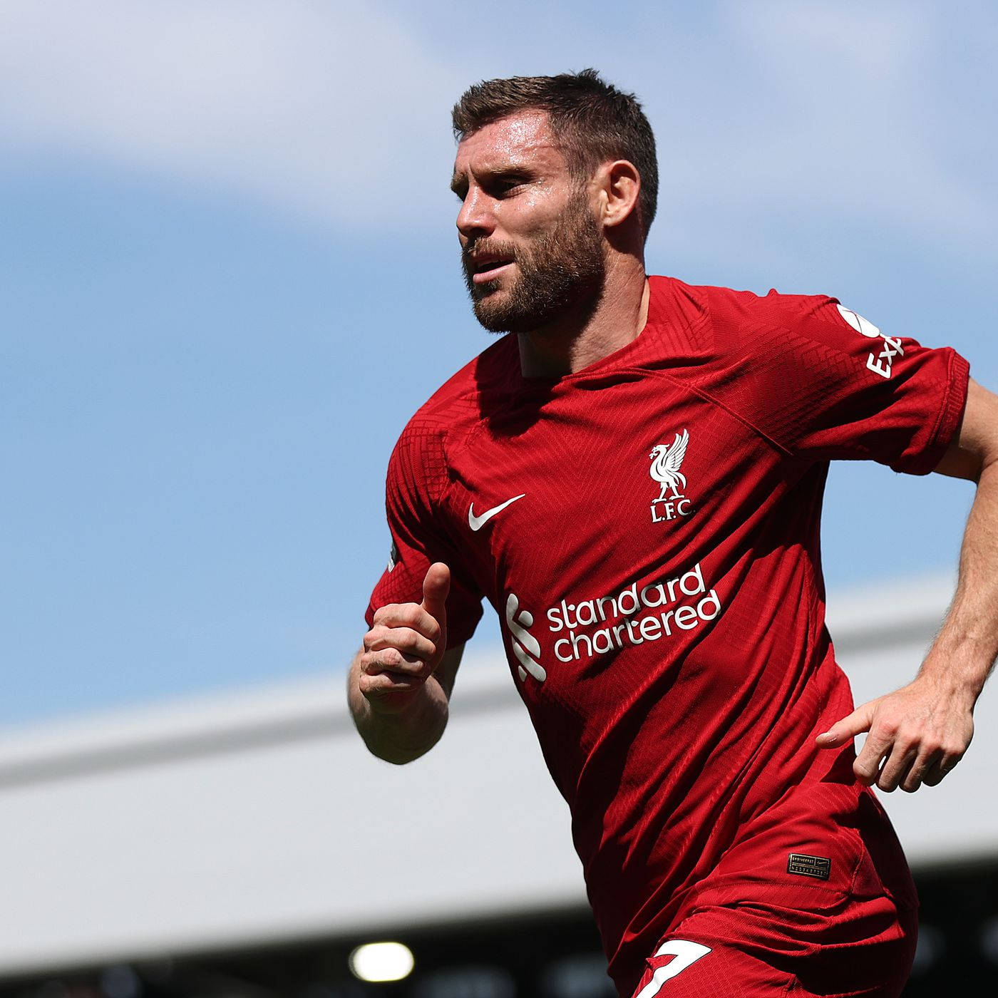 James Milner Running Stolen Shot Background