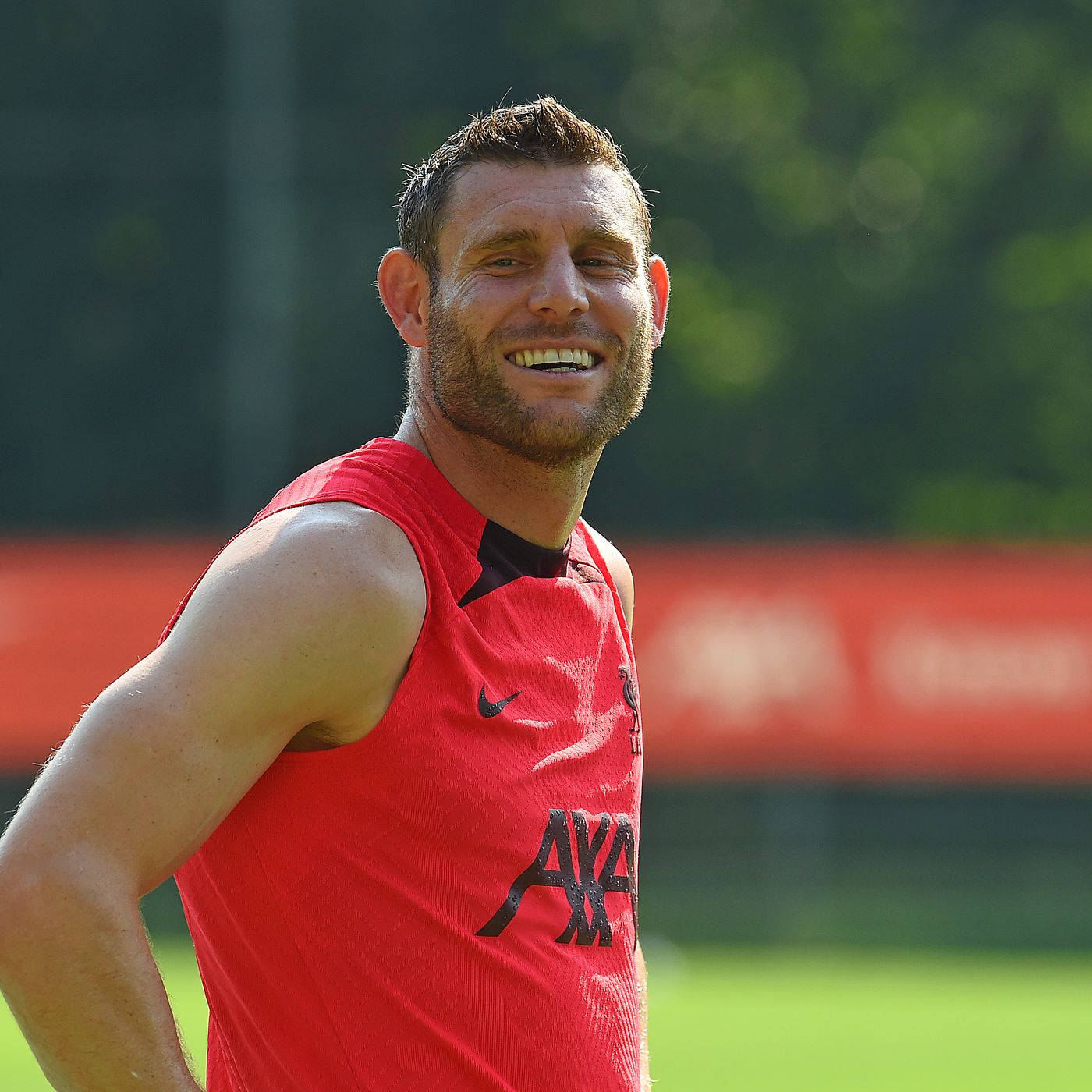 James Milner Smiling Widely Background