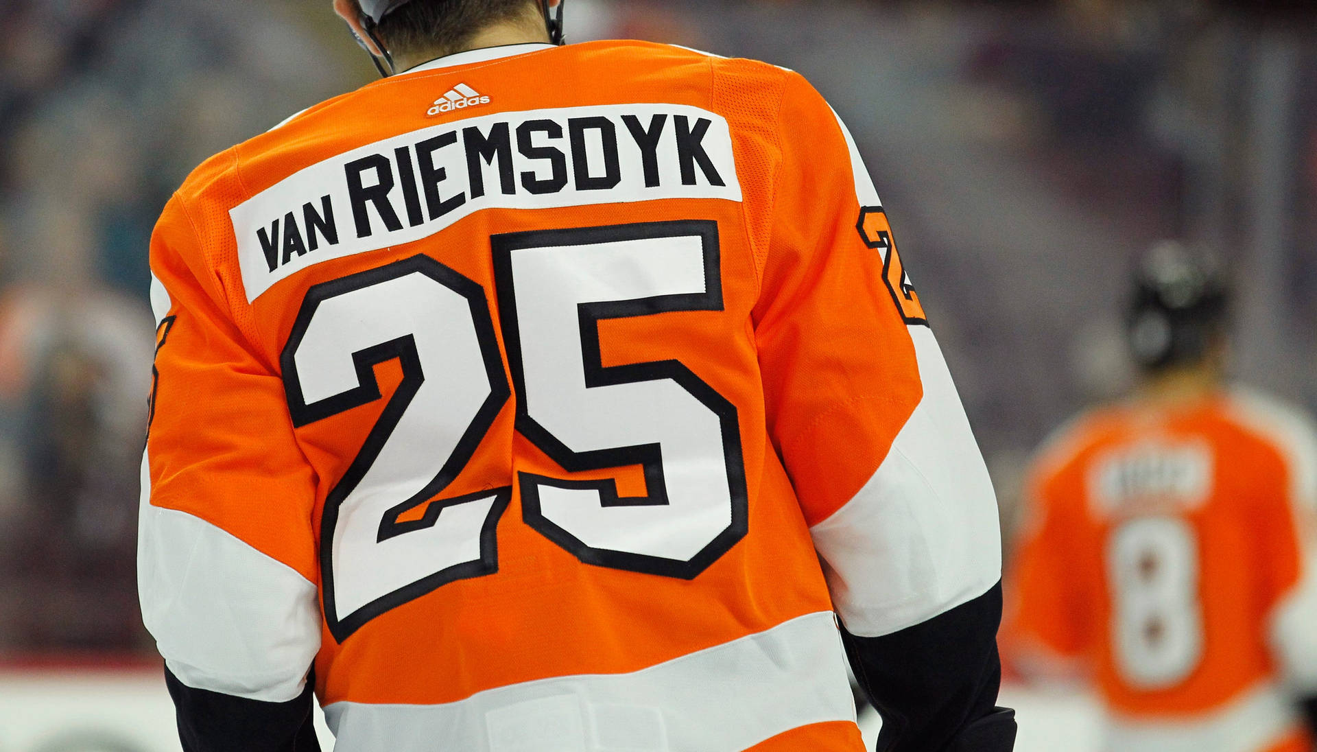 James Van Riemsdyk Orange Jersey 25 Background