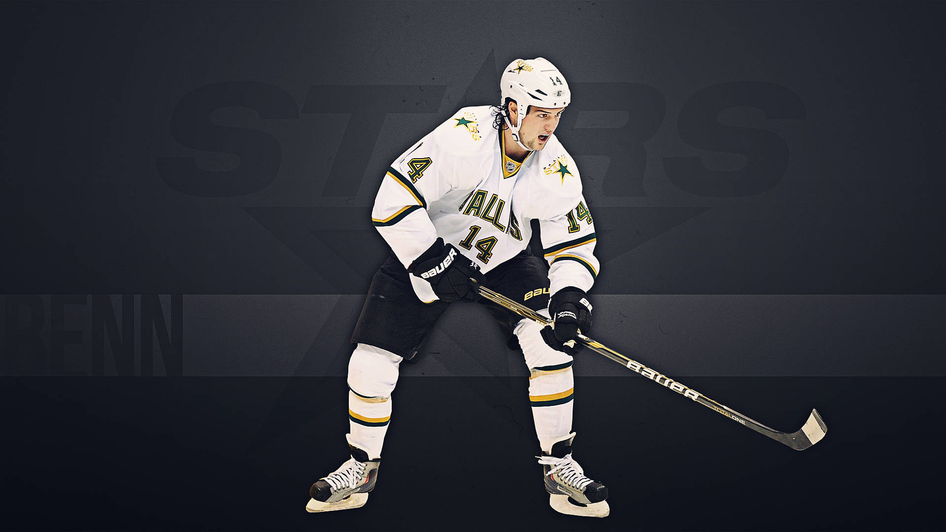 Jamie Benn Fanart White Uniform