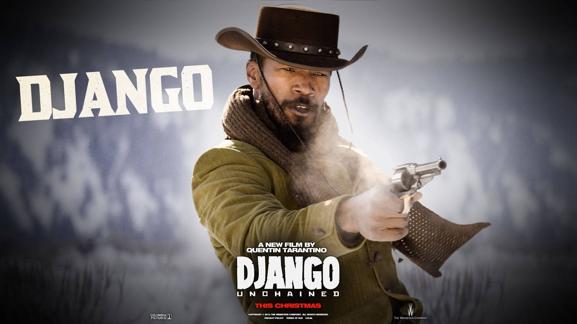 Jamie Foxx In Critically Acclaimed Movie, Django Unchained Background