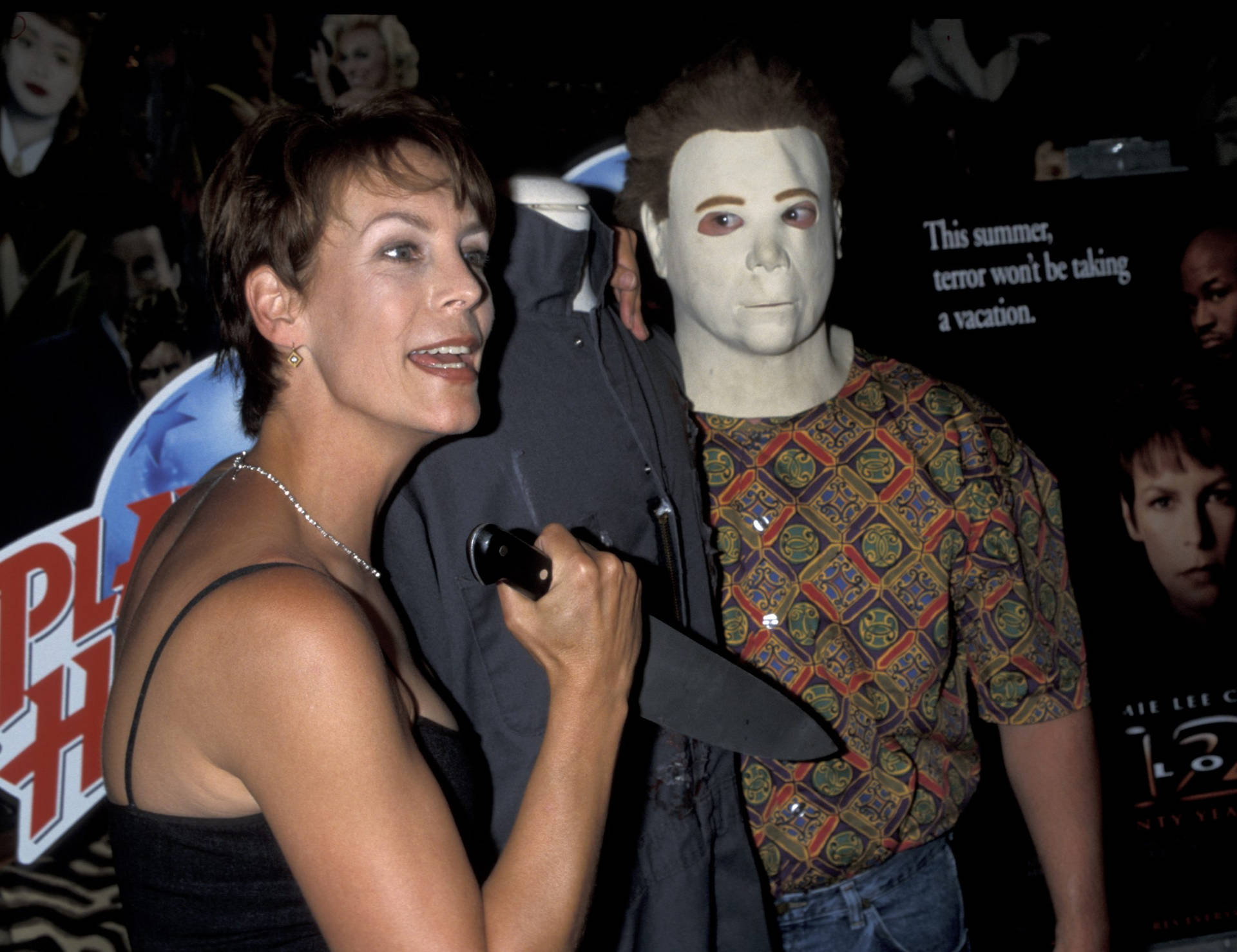 Jamie Lee Curtis Michael Myers Background