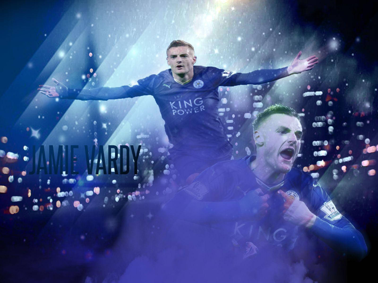 Jamie Vardy Blue Aesthetic Background Background