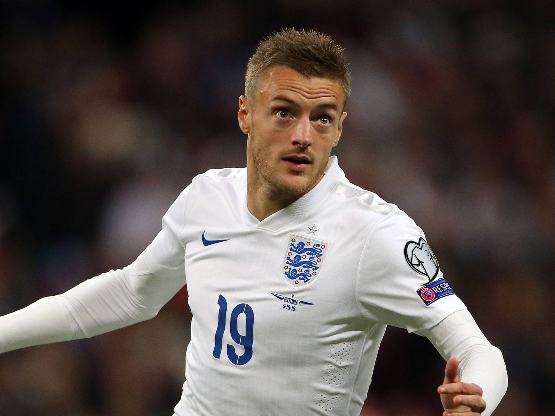 Jamie Vardy England White Jersey