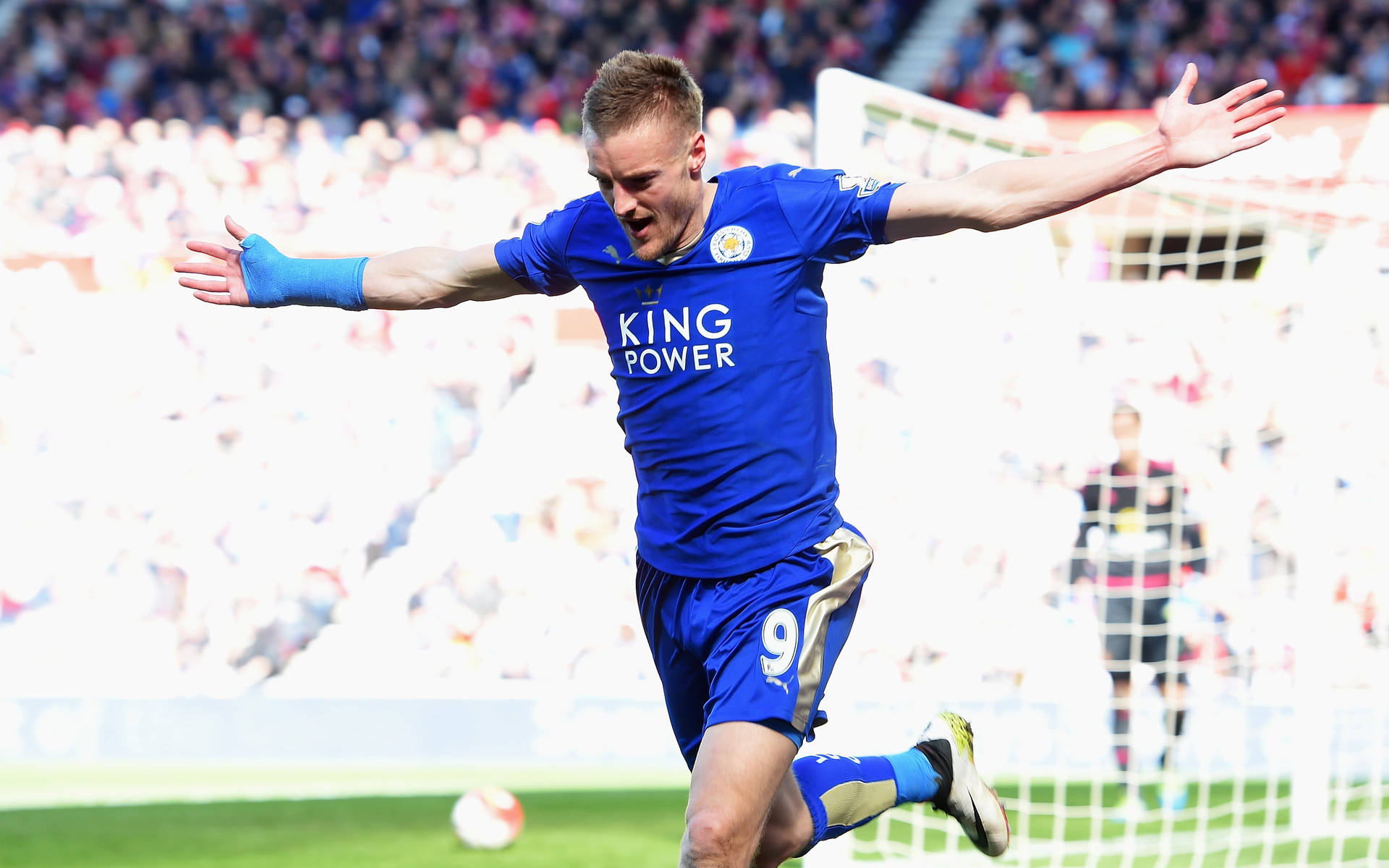 Jamie Vardy Happy After Goal