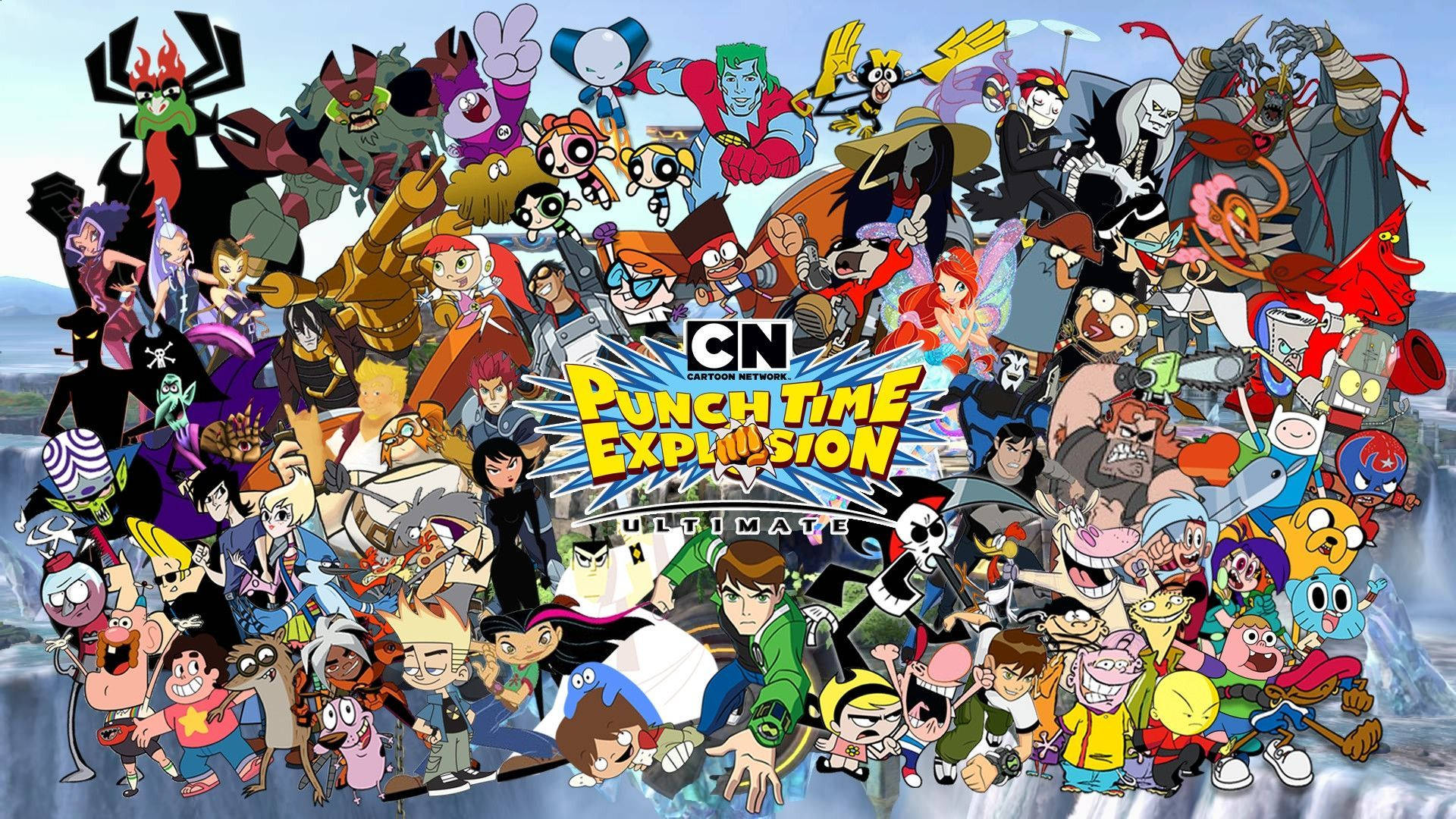 Jampacked Cartoon Network Characters Background
