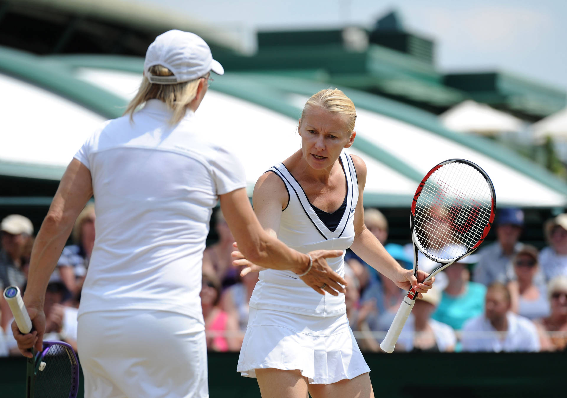 Jana Novotna And Martina Navratilova Background