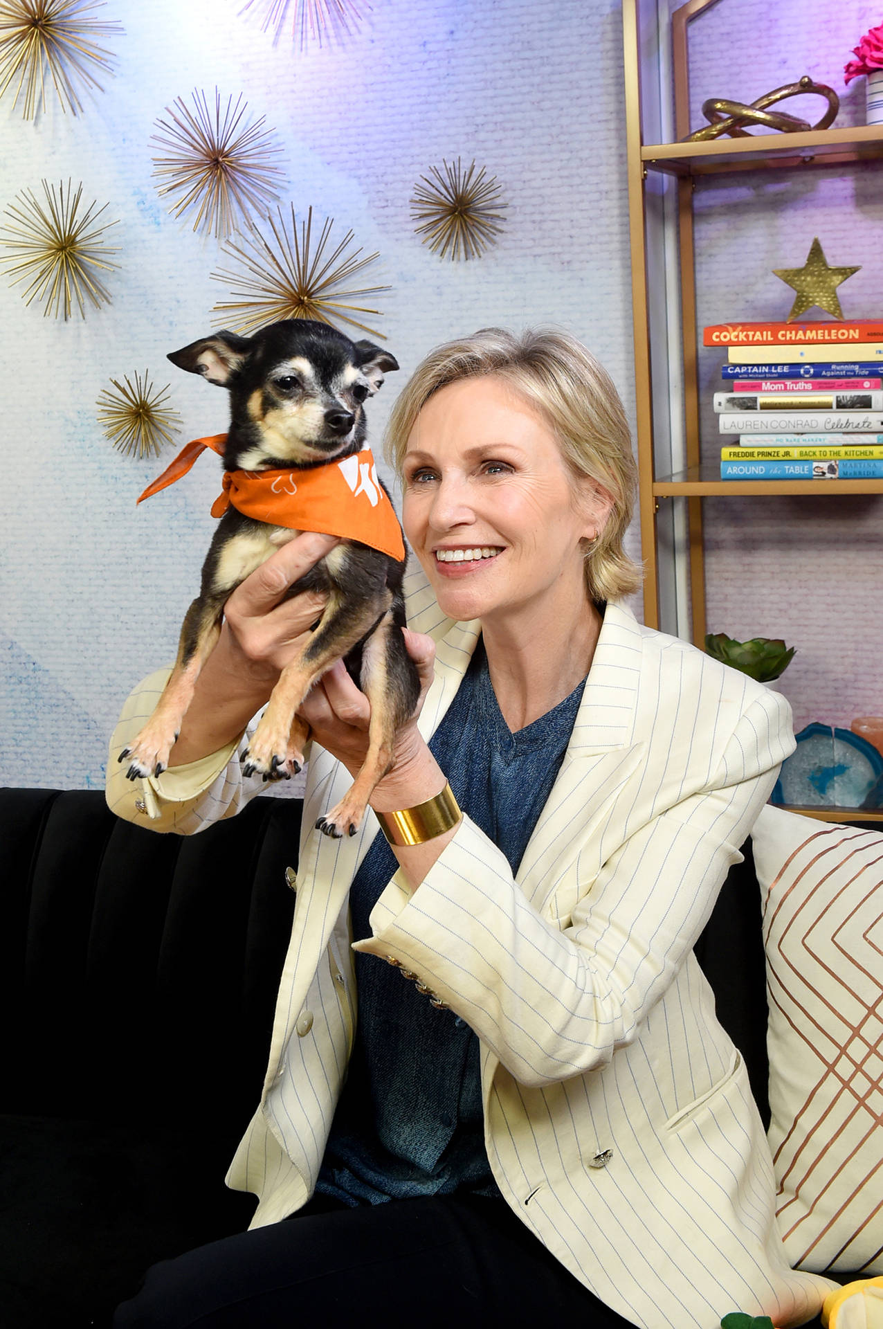 Jane Lynch And Her Dog