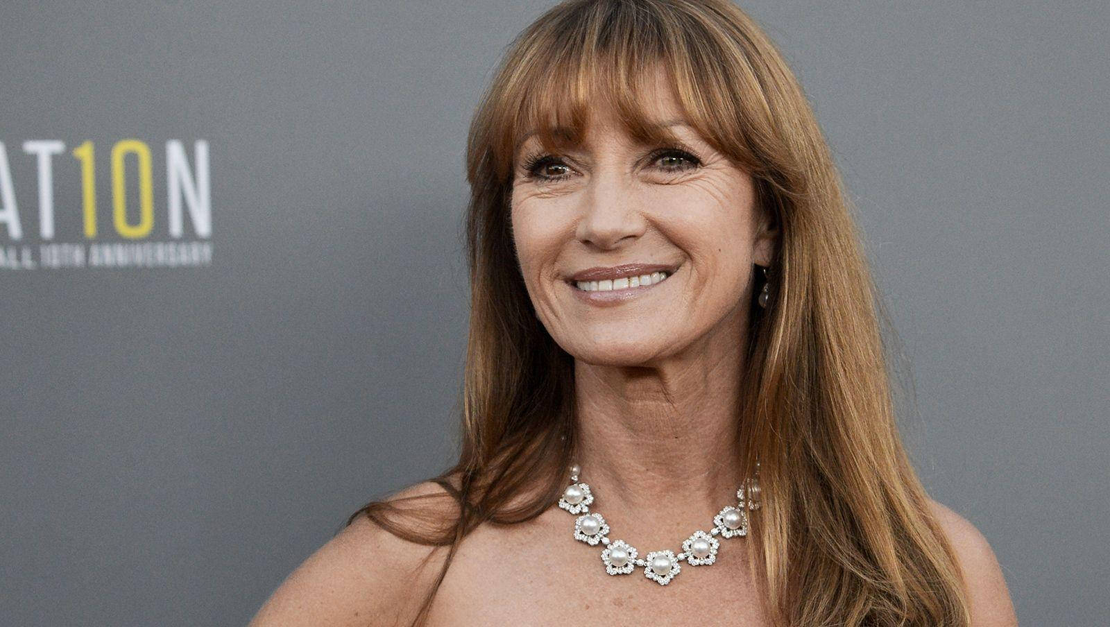 Jane Seymour Wearing A Statement Necklace