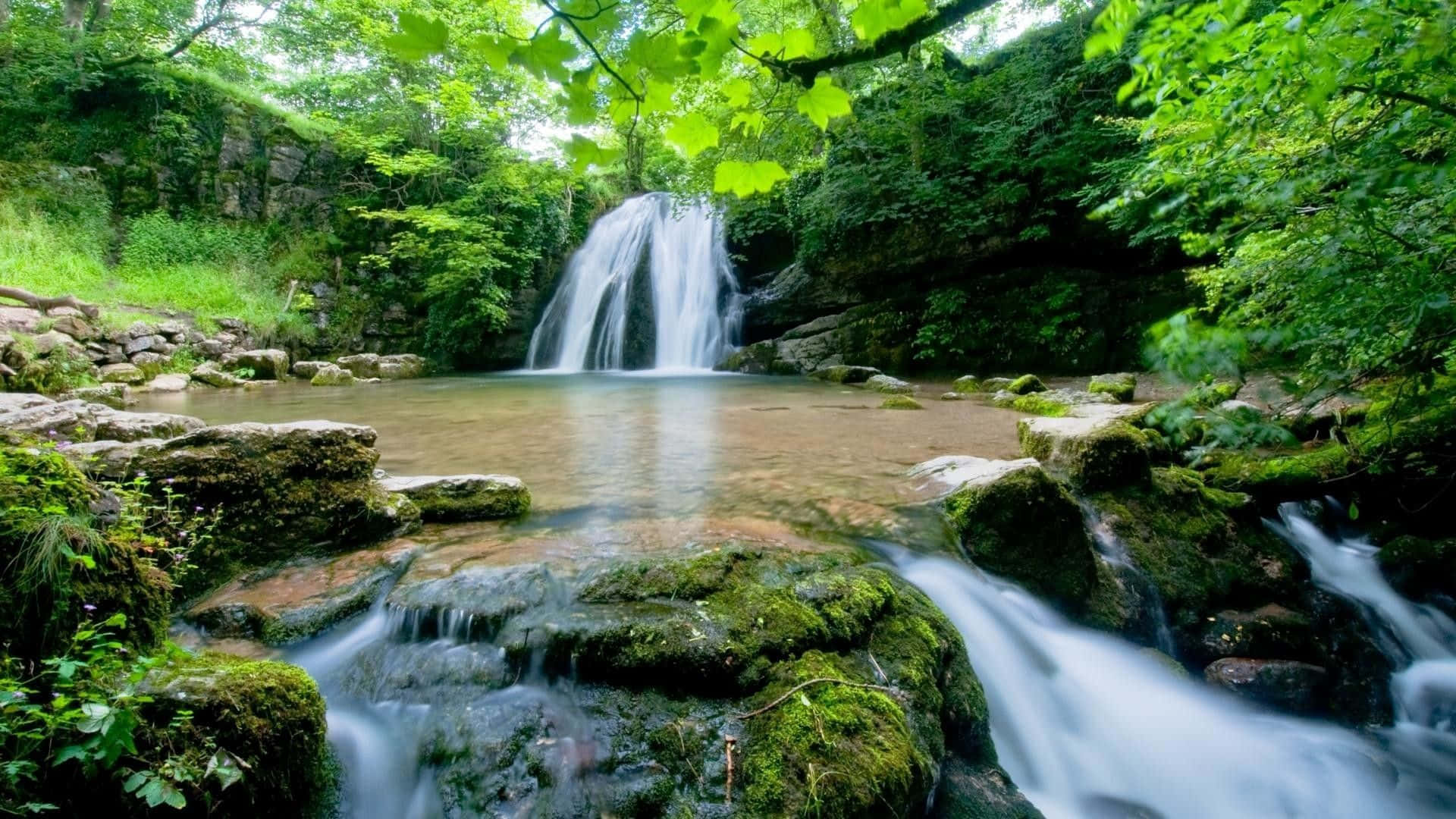 Janet Foss England Waterfall Desktop
