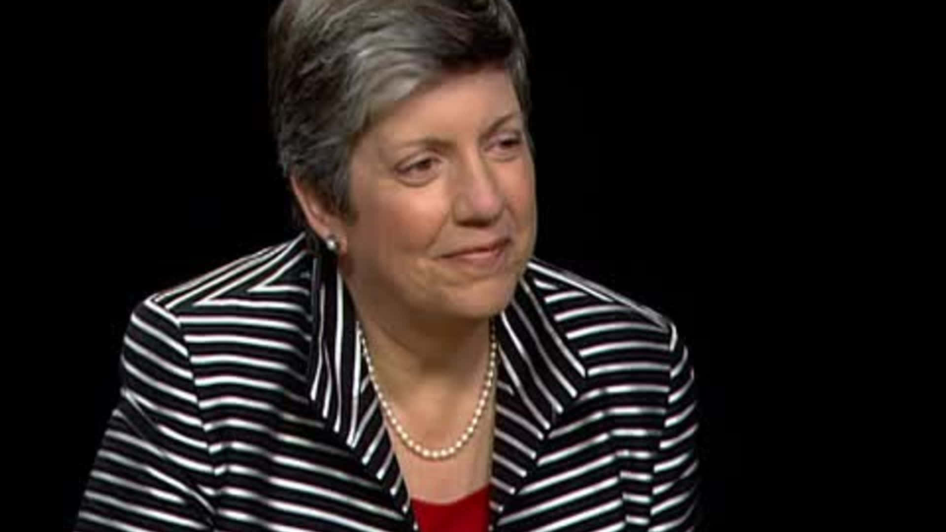 Janet Napolitano Half-smiling Background