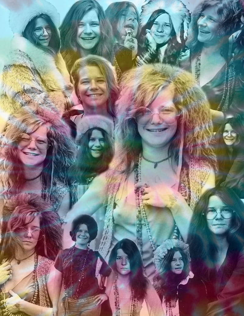 Janis Joplin Creative Photoshop Background