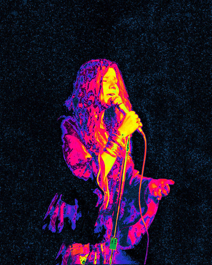 Janis Joplin Incredible Digital Art Background