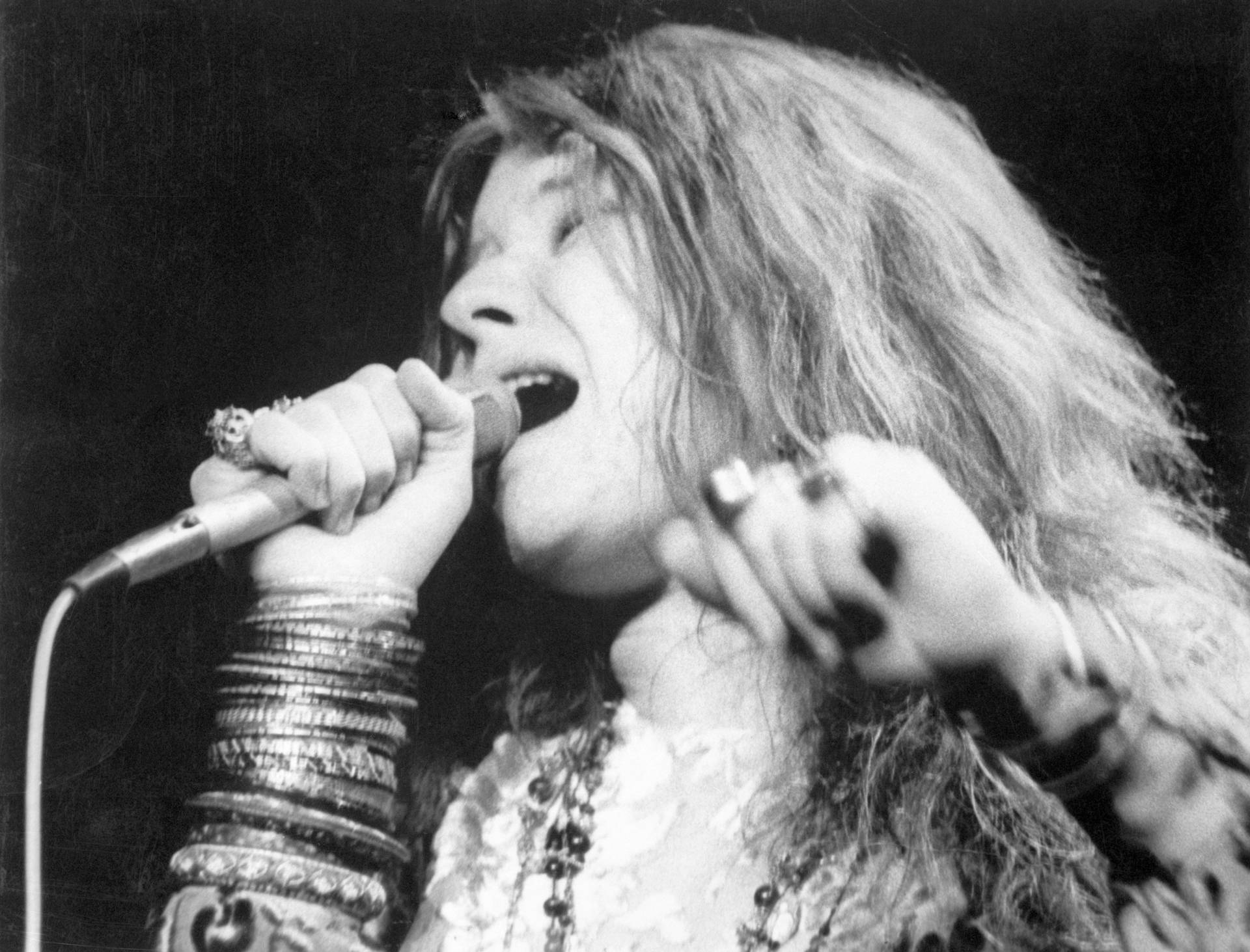 Janis Joplin Incredible Performance Background