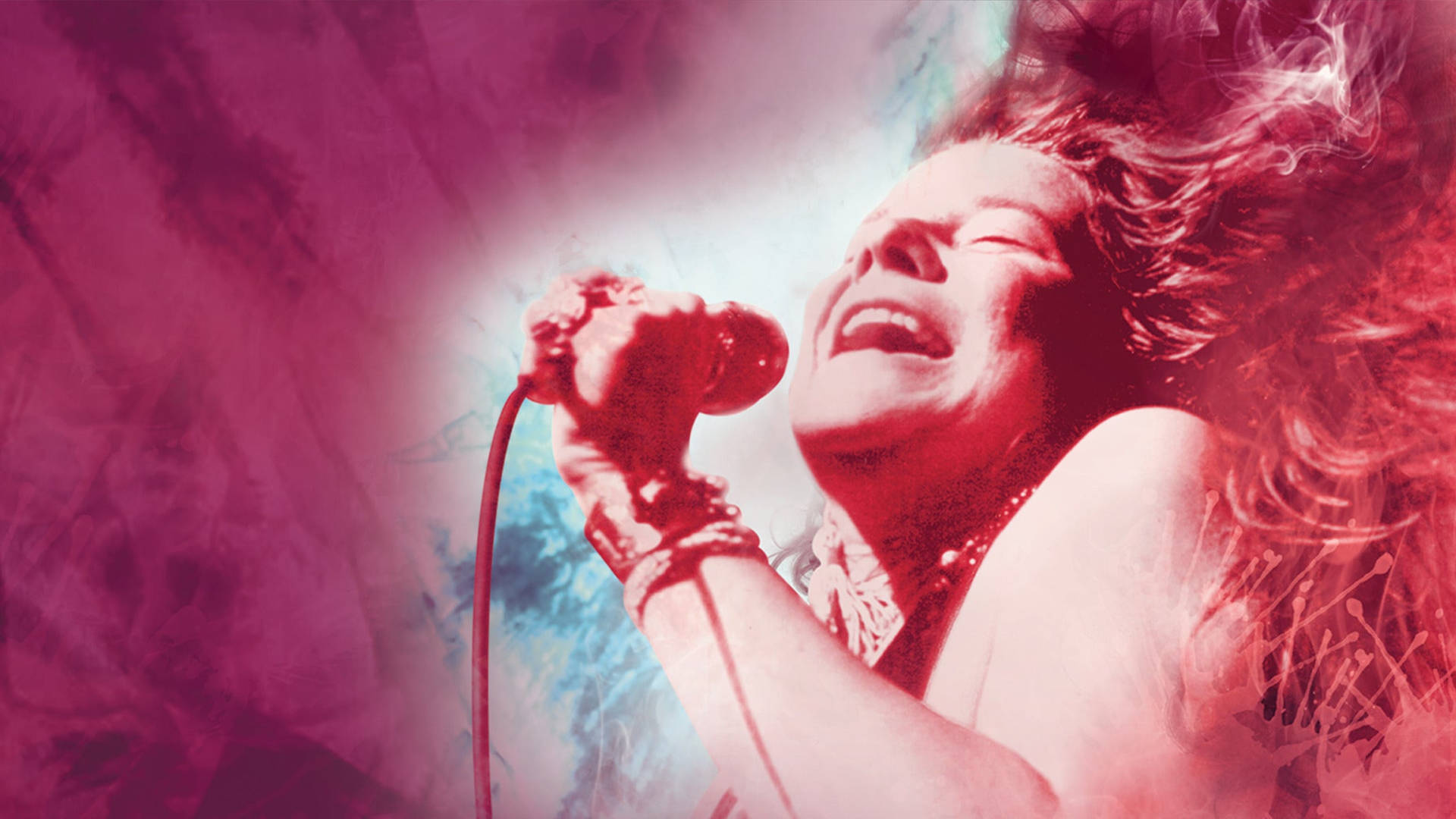 Janis Joplin Singer Poster Background