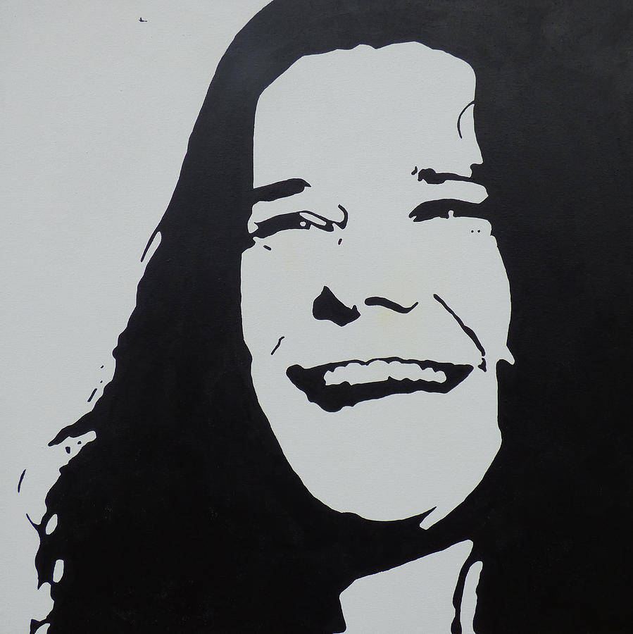 Janis Joplin Vector Art Background