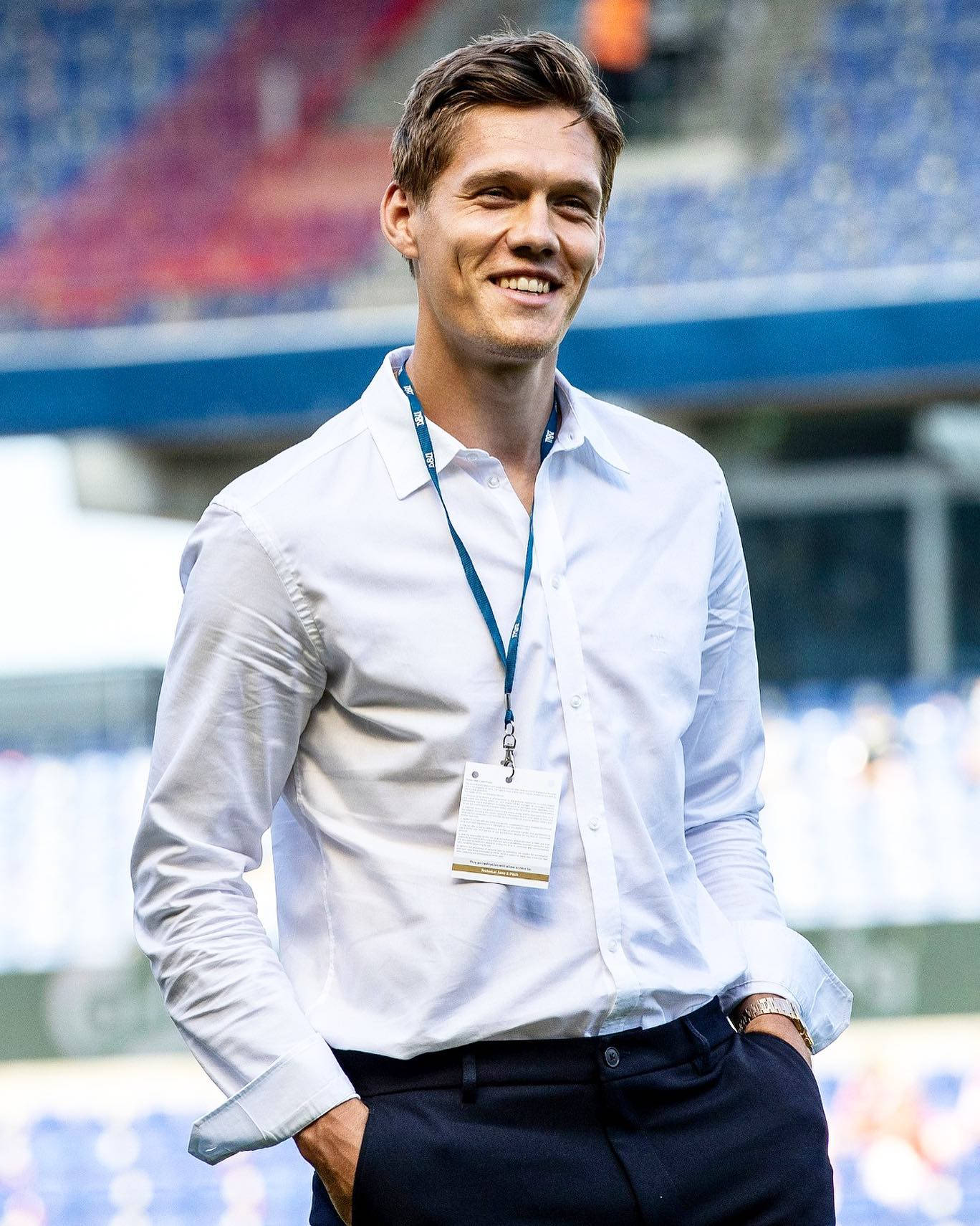 Jannik Vestergaard In A Button-down Shirt