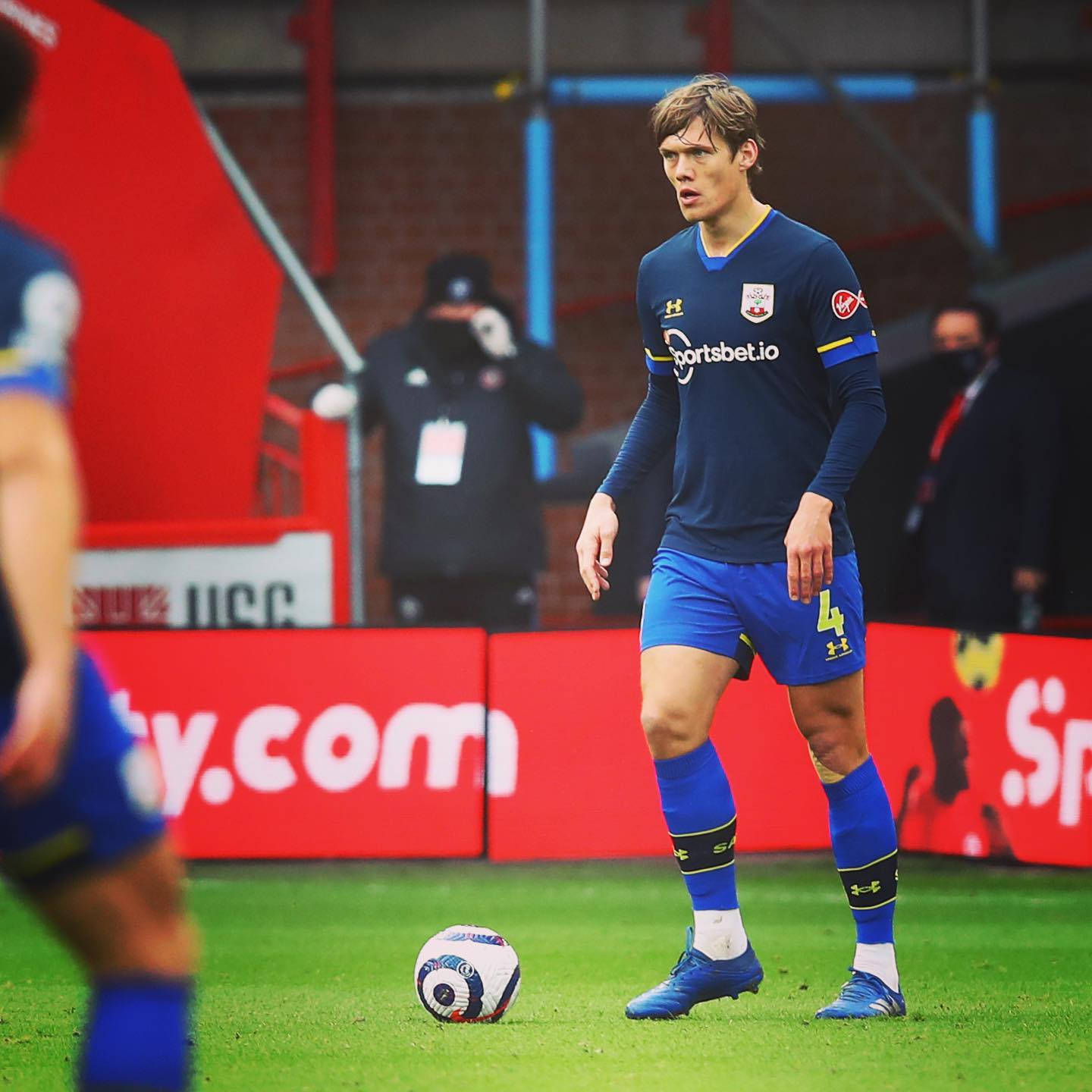 Jannik Vestergaard On The Field