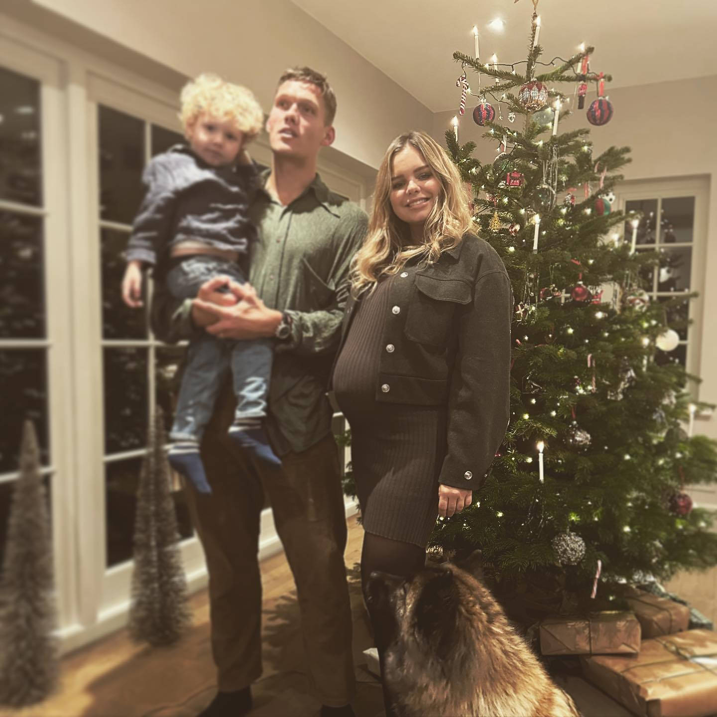 Jannik Vestergaard With Family During Christmas