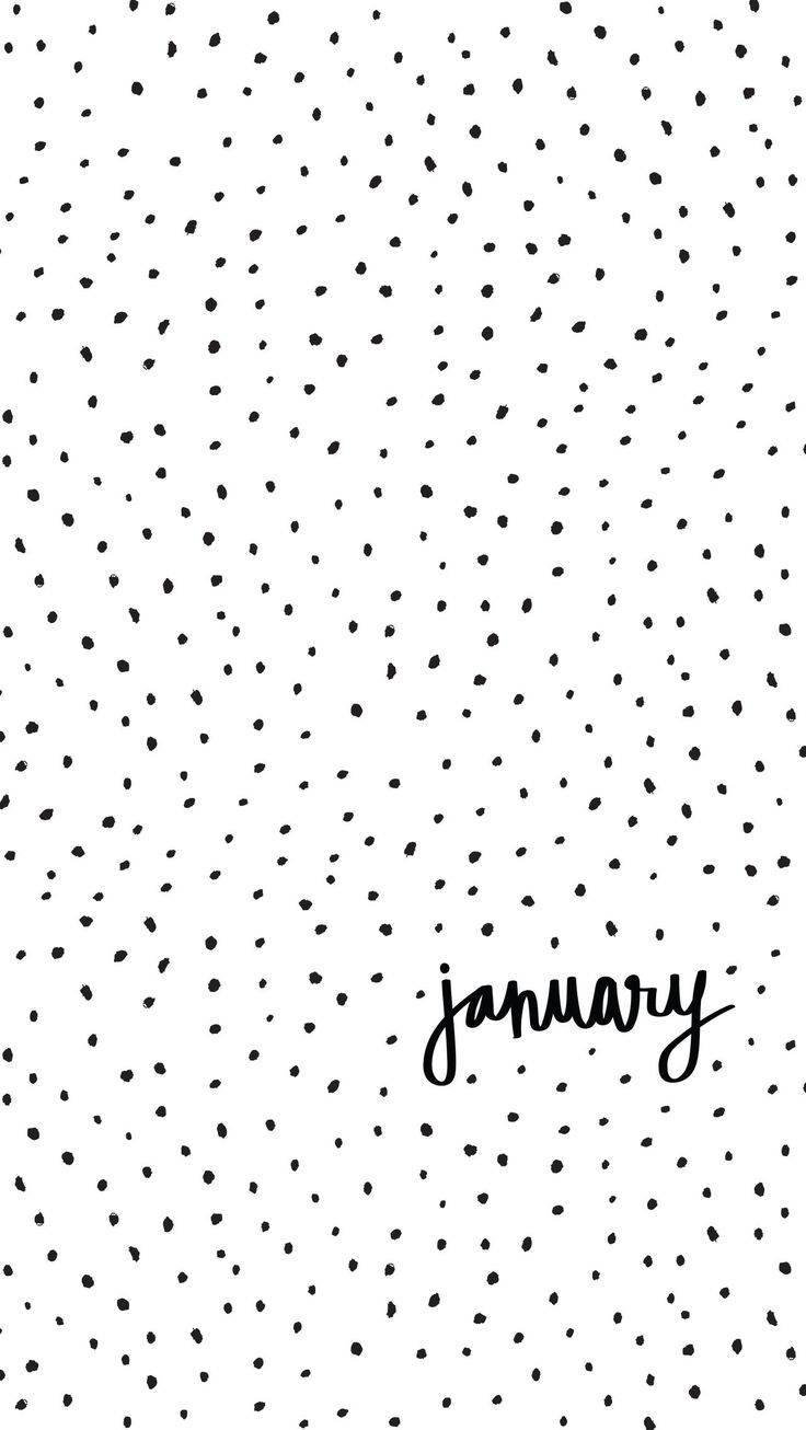 January Dot Art Background