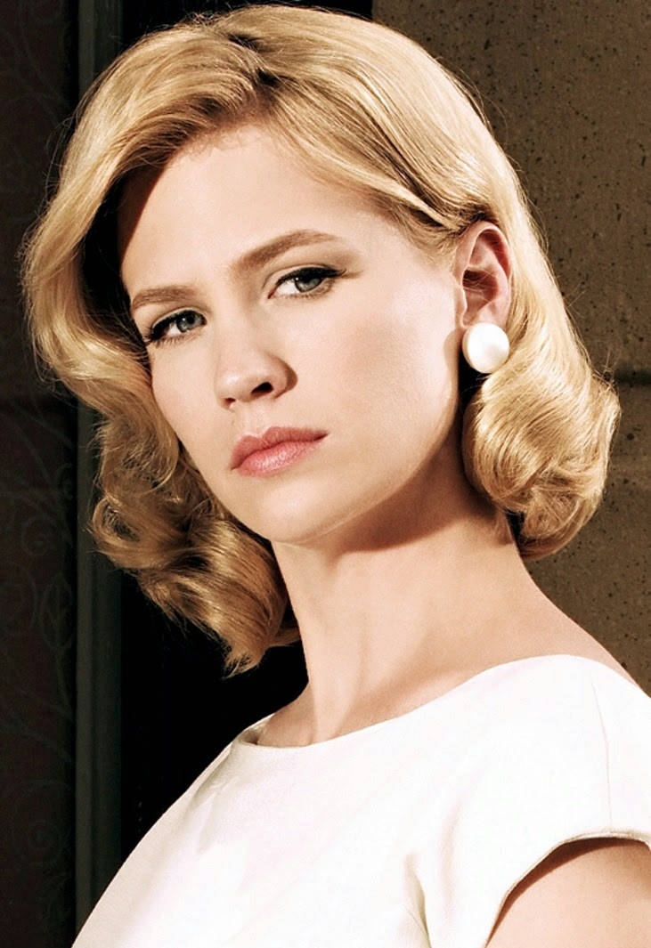 January Jones Retro Hair Background