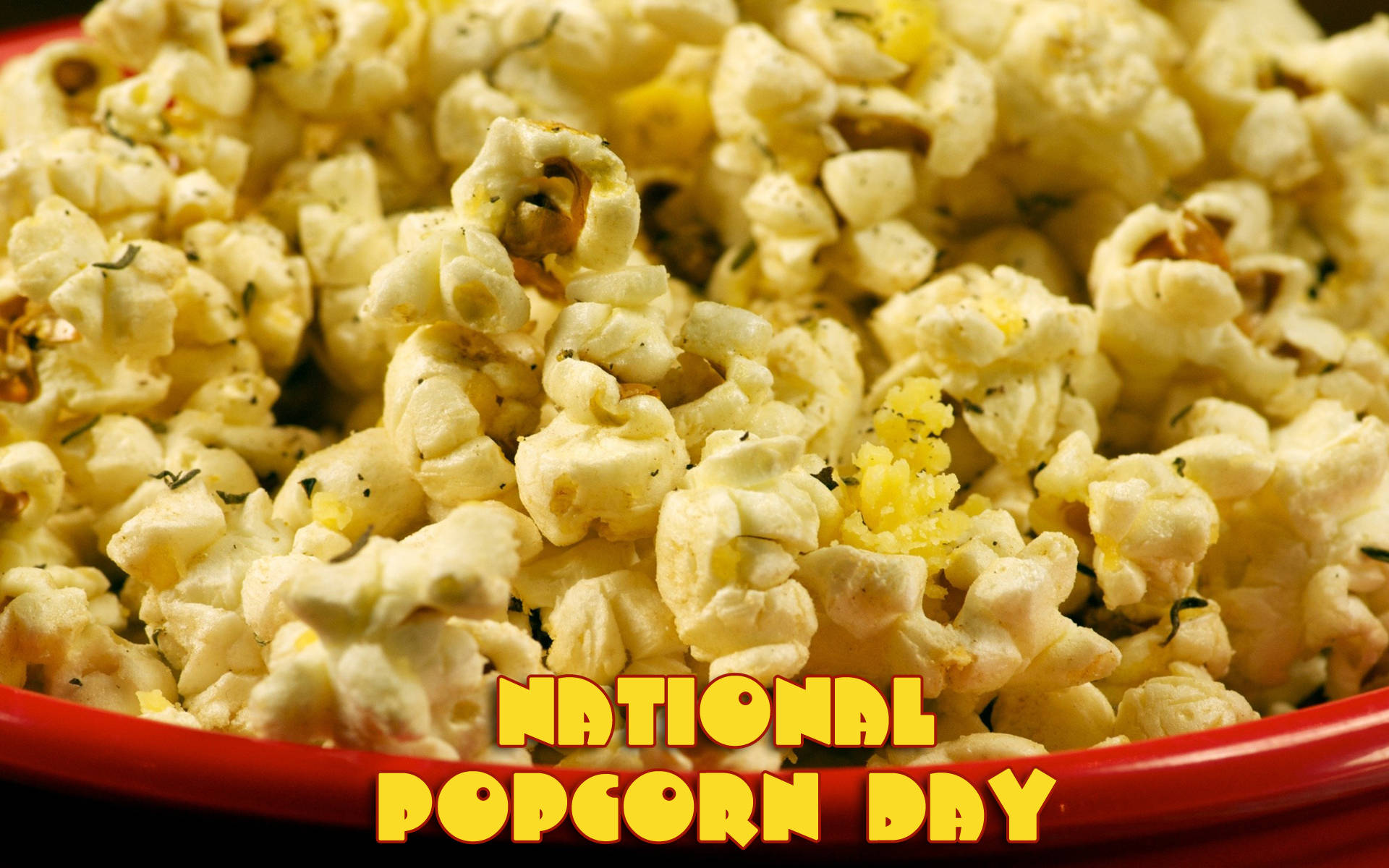 January National Popcorn Day Background