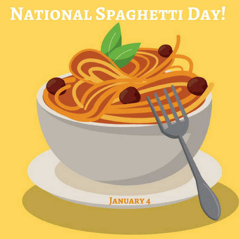 January National Spaghetti Day Background