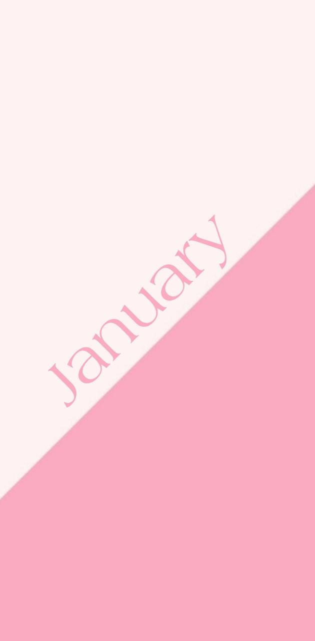 January Pink Block Background