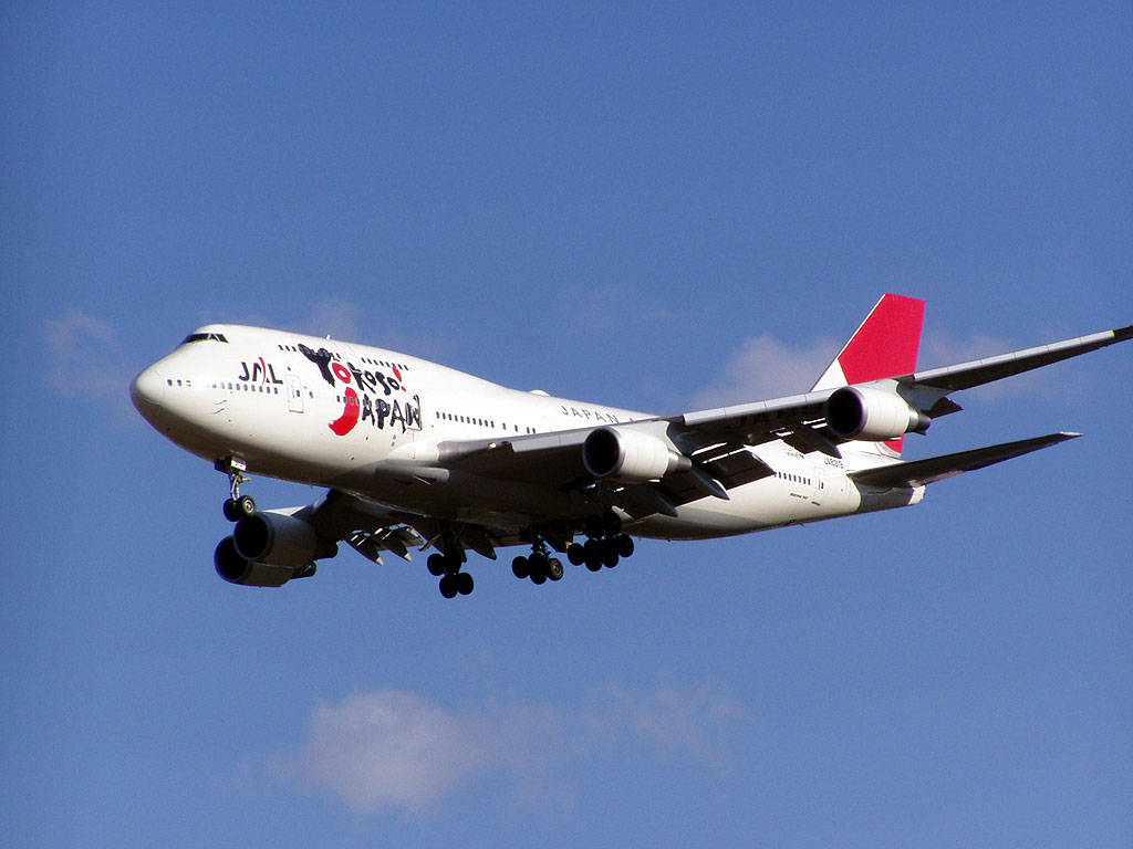 Japan Airlines Aircraft Landing Gear Background