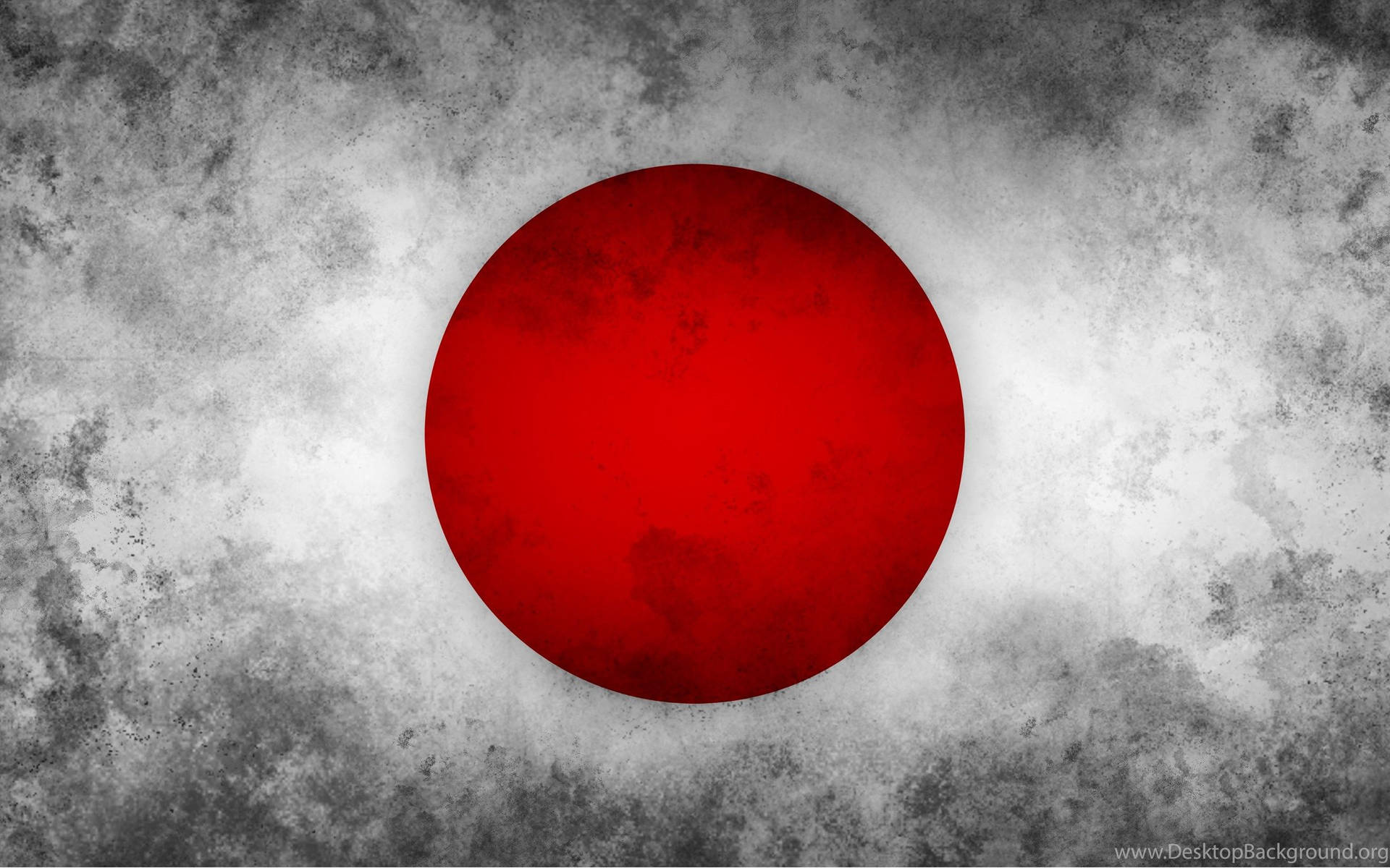 Japan Flag With A Grunge Backdrop Background