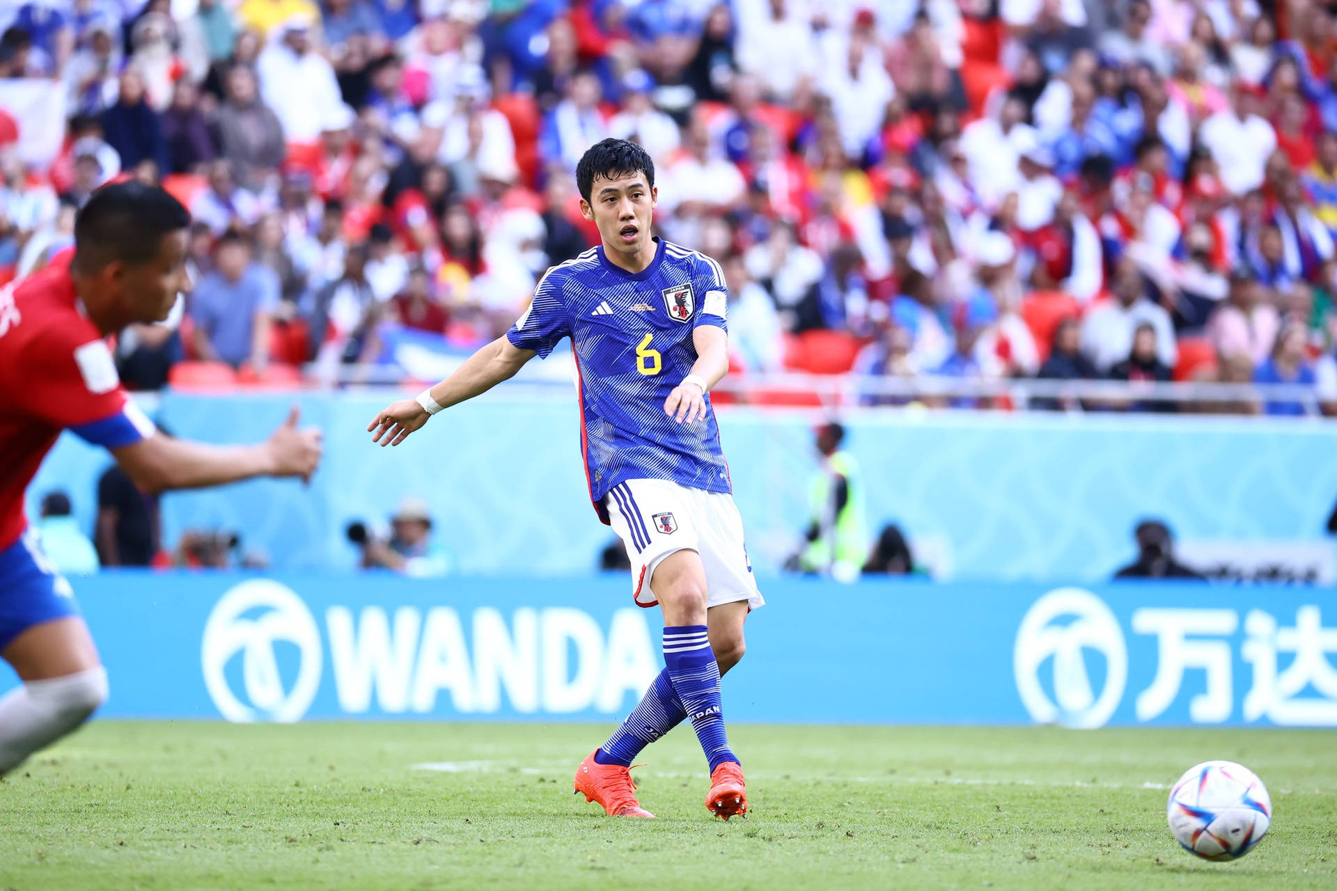 Japan National Football Team Endo Versus Costa Rica Background