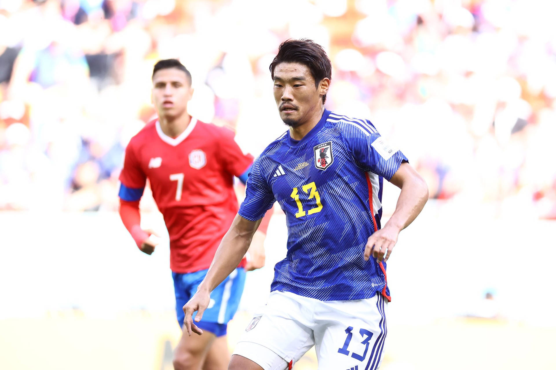 Japan National Football Team Morita Versus Costa Rica Background