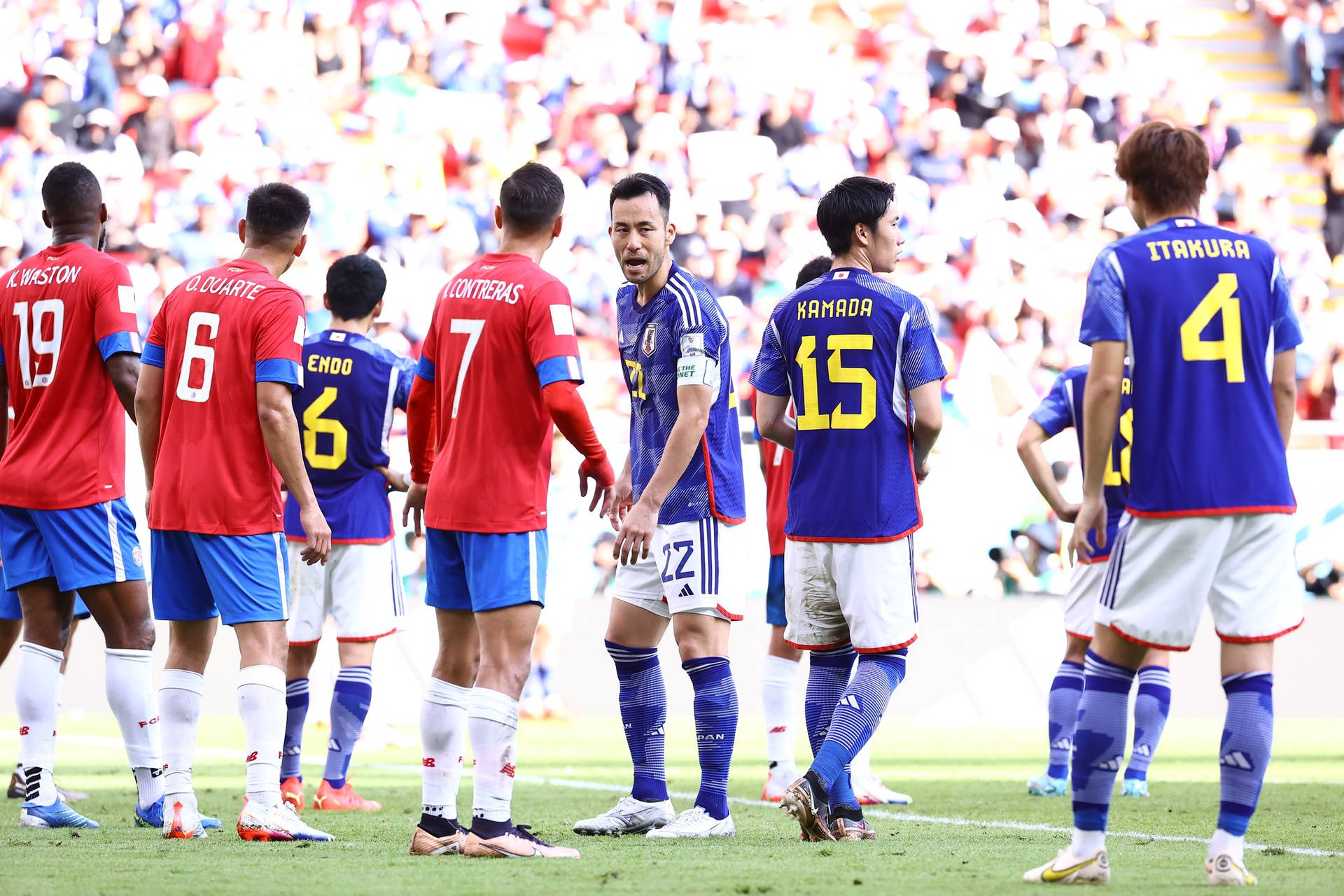 Japan National Football Team Versus Costa Rica Background