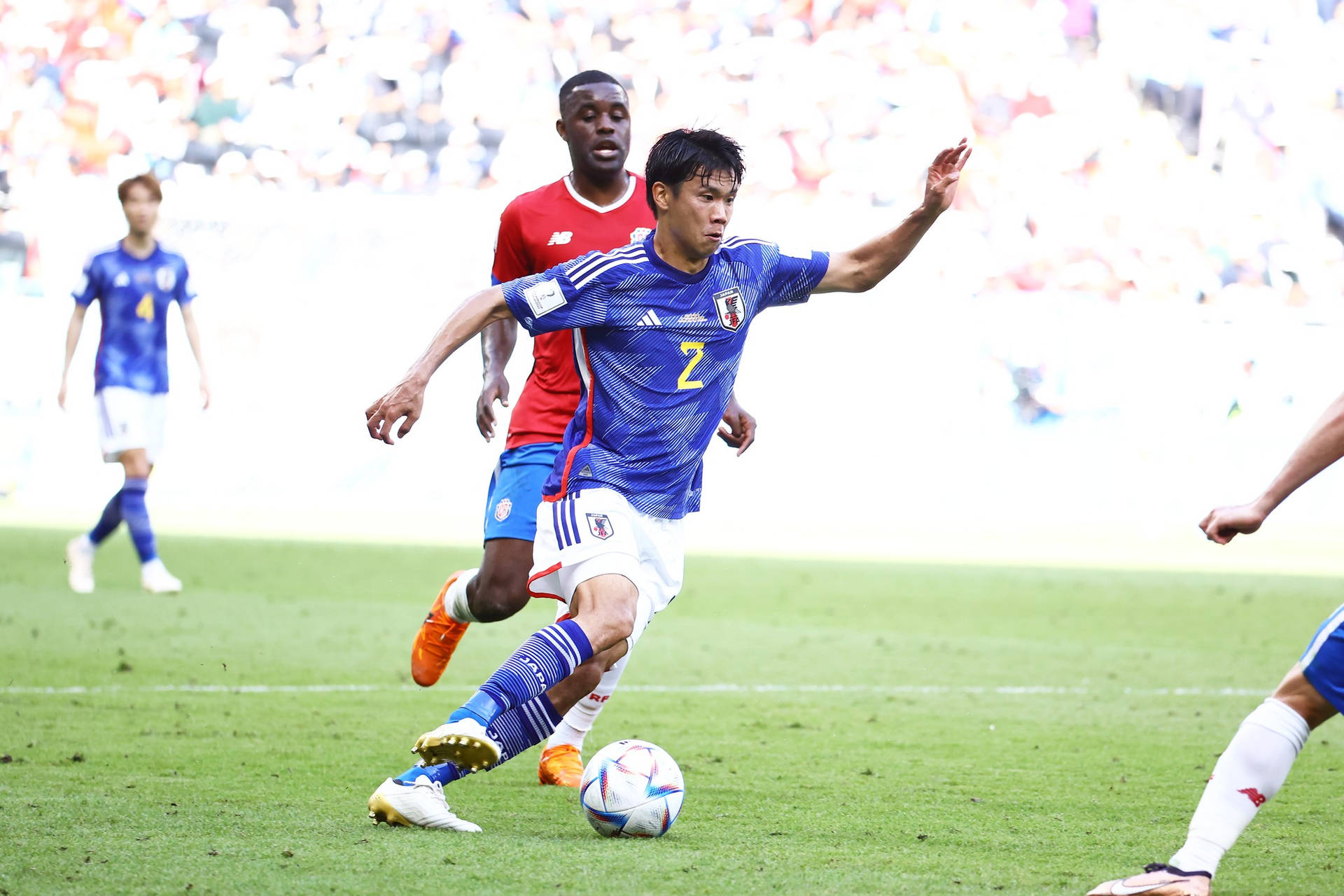 Japan National Football Team Yamane Versus Costa Rica Background