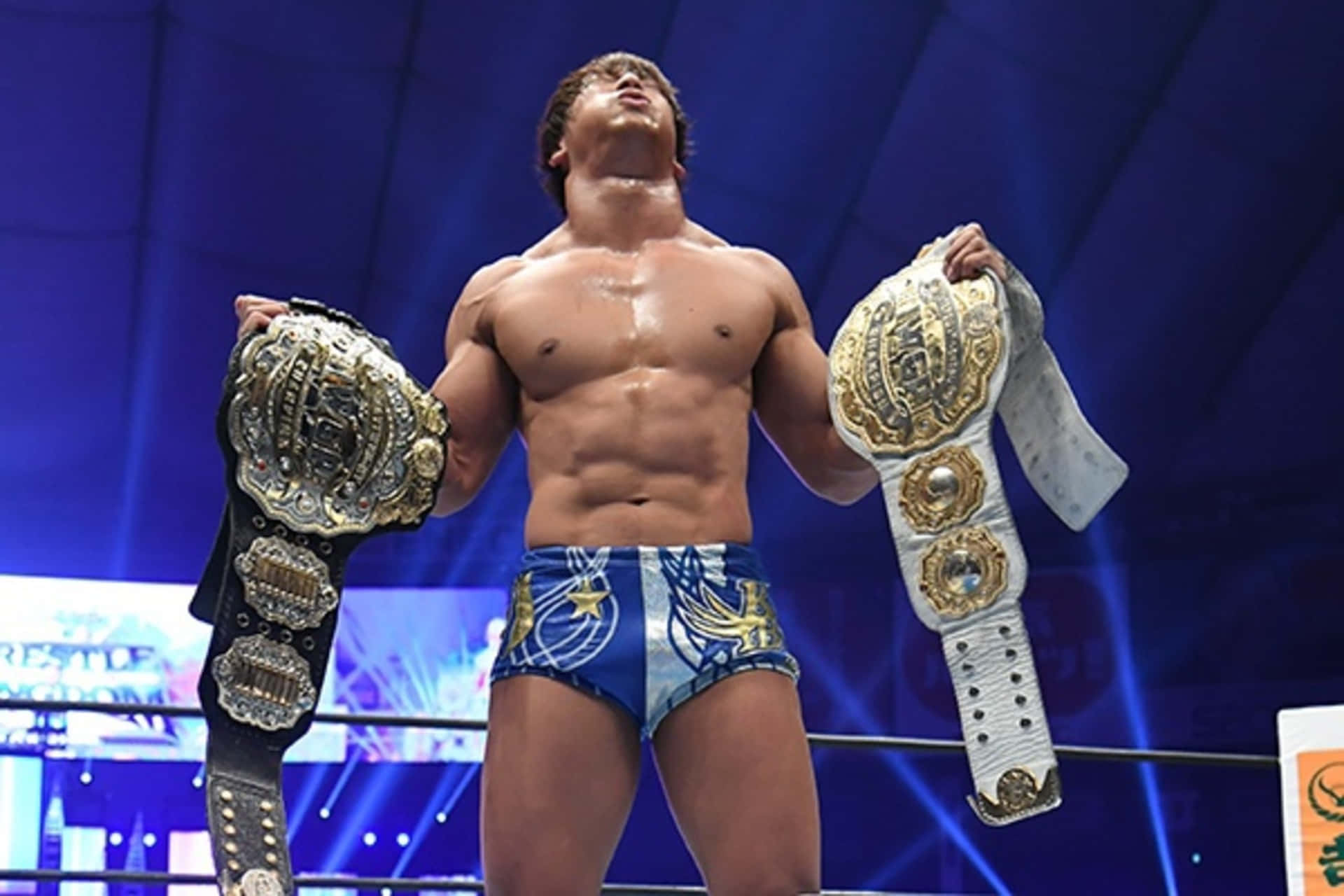 Japanaese Wrestler Kota Ibushi 2021 Iwgp Intercontinental Champion Background