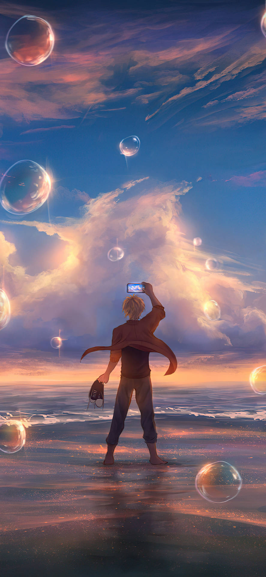 Japanese Aesthetic Iphone Man Capturing Sky