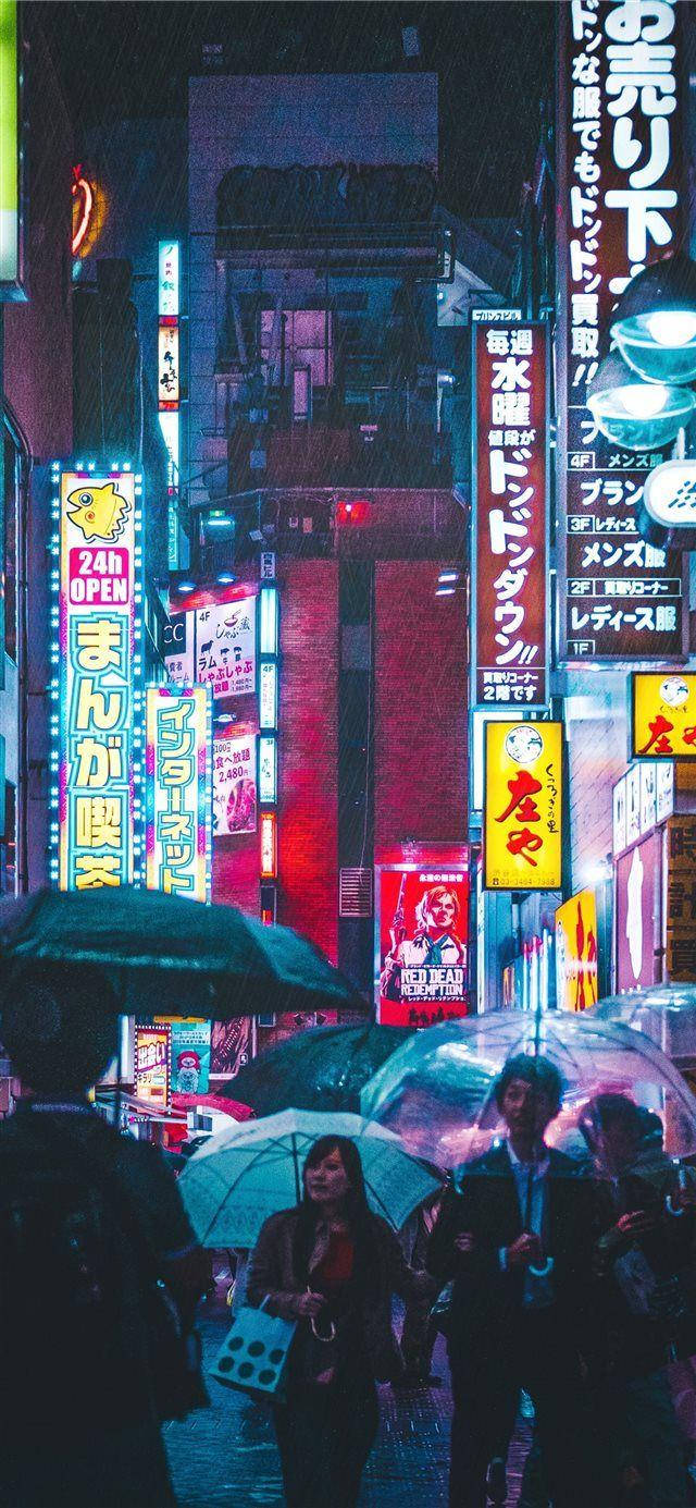 Japanese Aesthetic Iphone Night Street