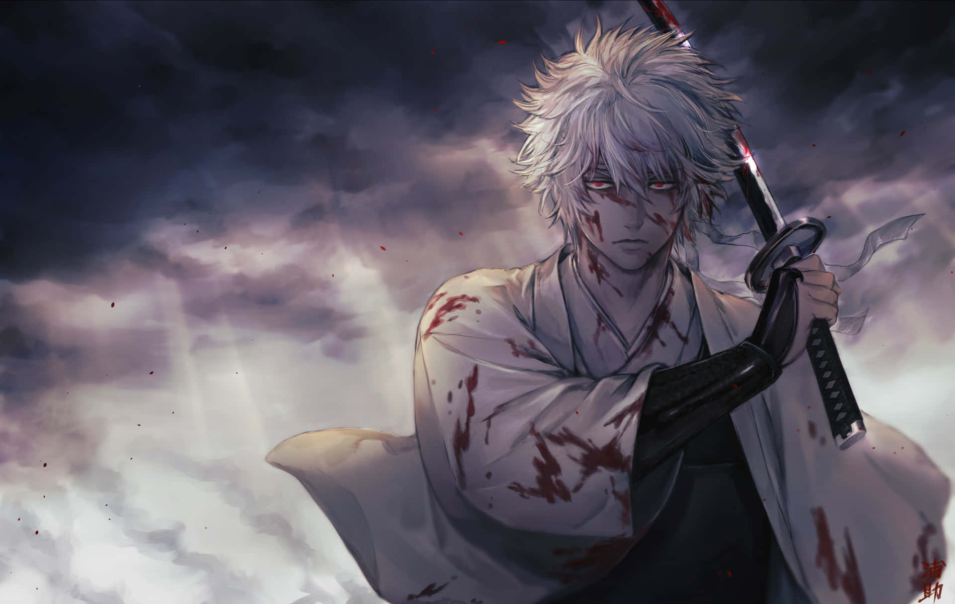Japanese Anime Sensation Gintama Hd Background